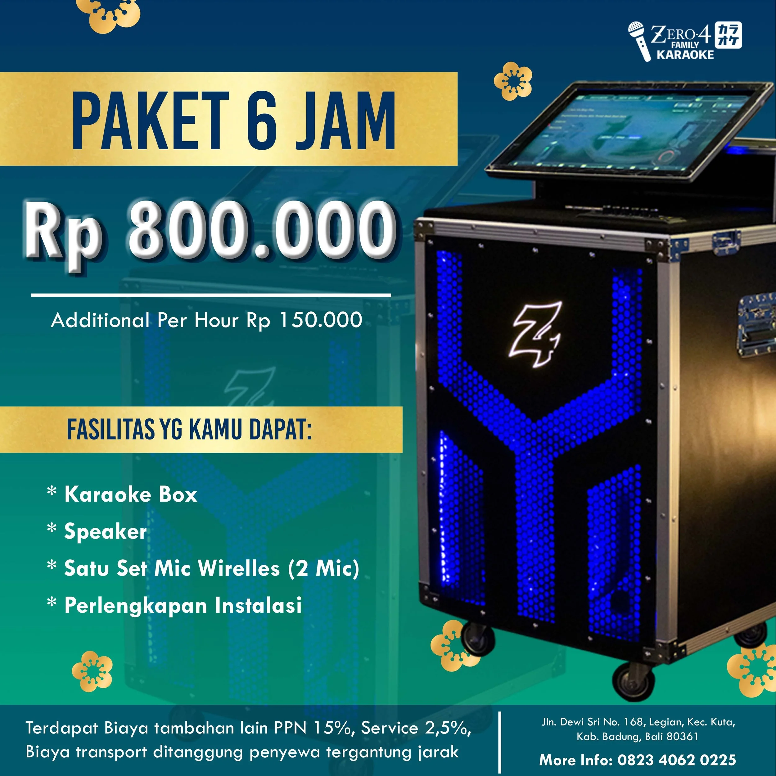 Harga Sewa — Zero4 Karaoke