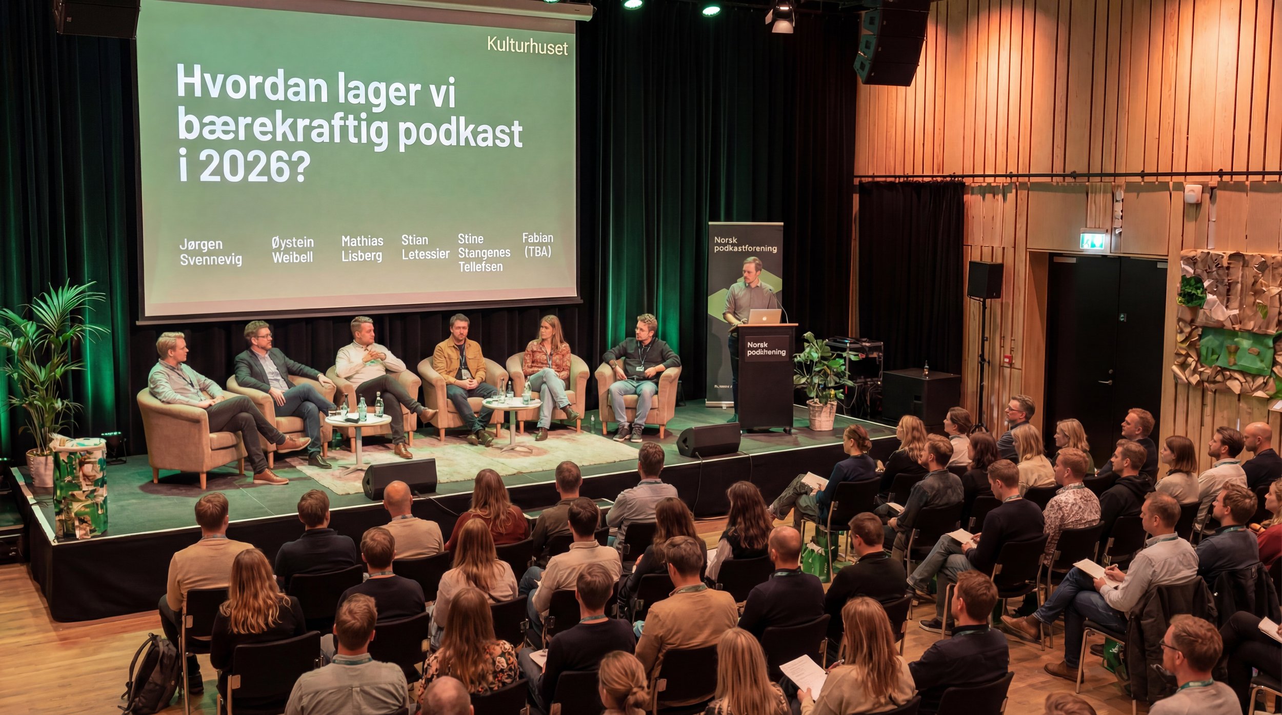 Hvordan lager vi bærekraftig podkast i 2026?