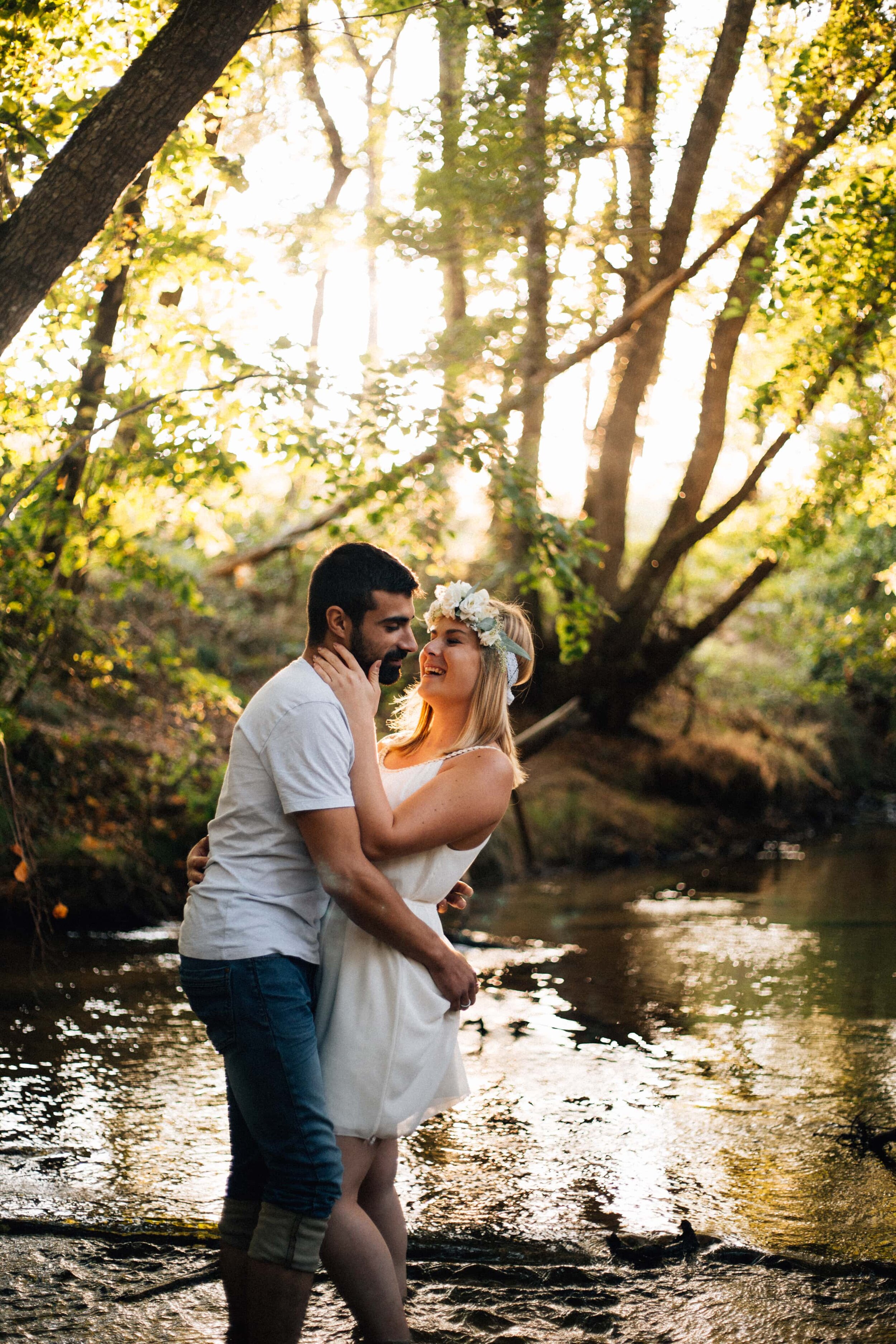 séance photos engagement dans les landes