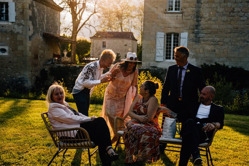 cocktail de mariage au château de la mothe saint privat des près 