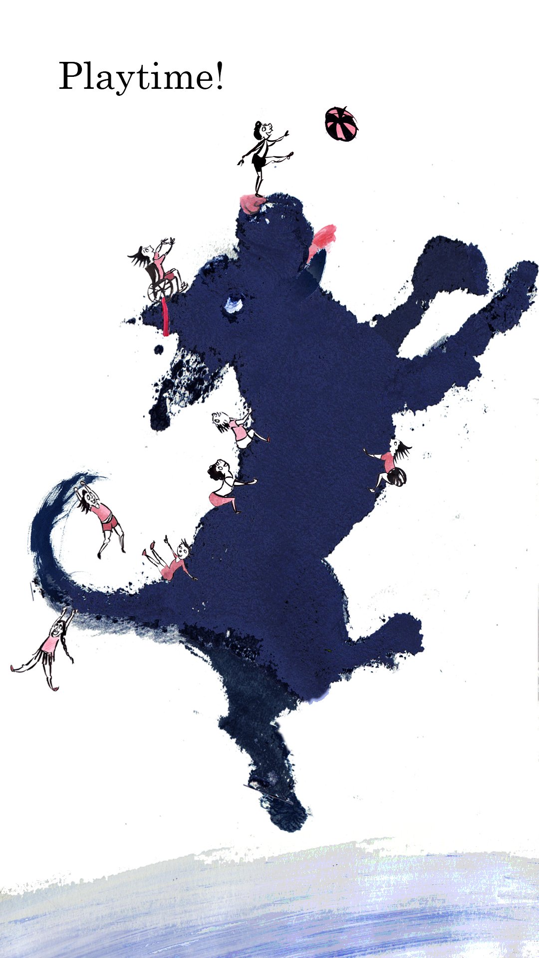 Image from a sequence written and illustrated for National Storytelling Hour, 2022