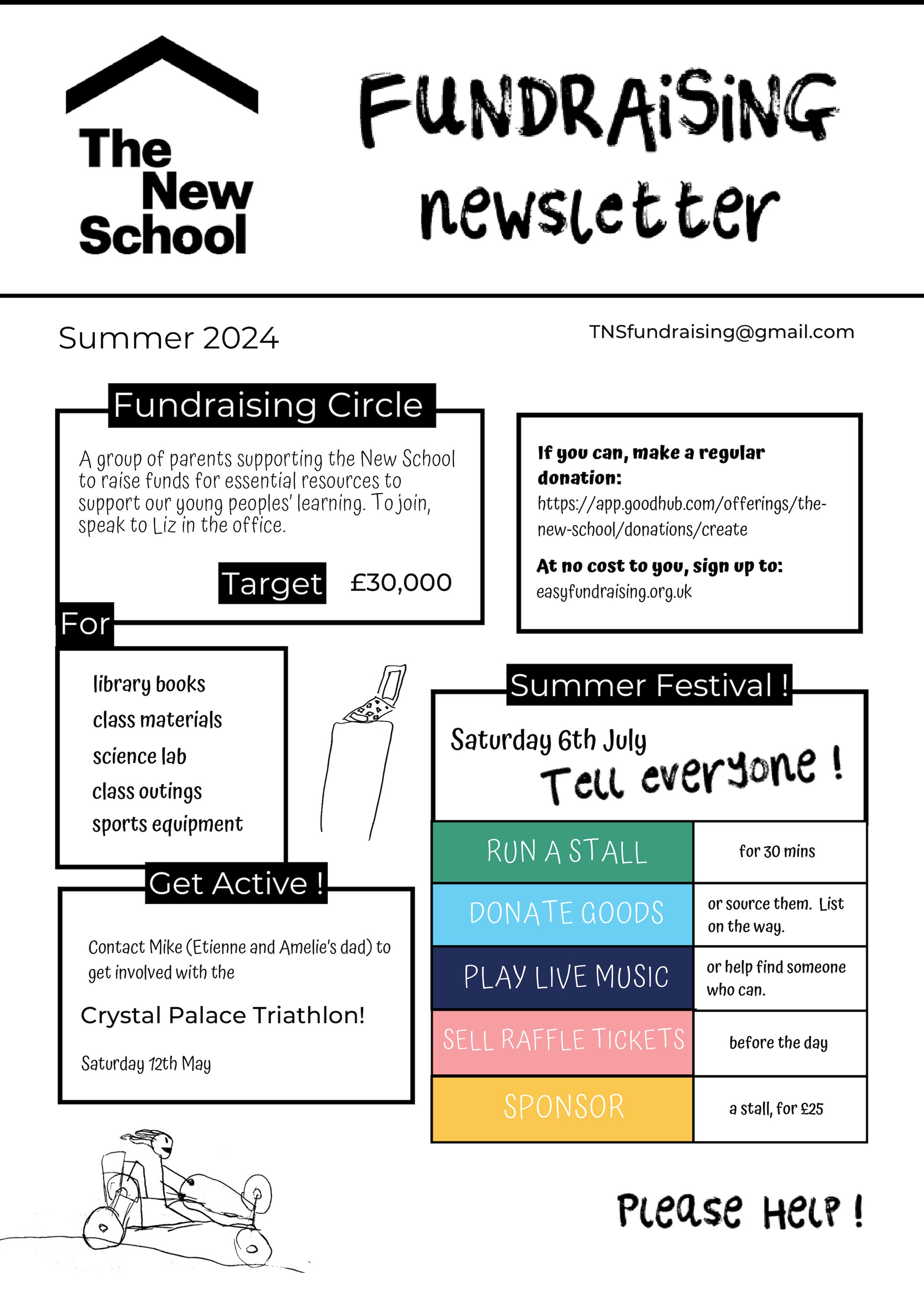 Newsletter created for a London School