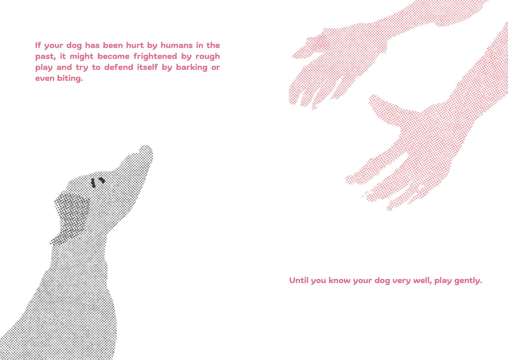 Booklet page for Paw Help UK charity