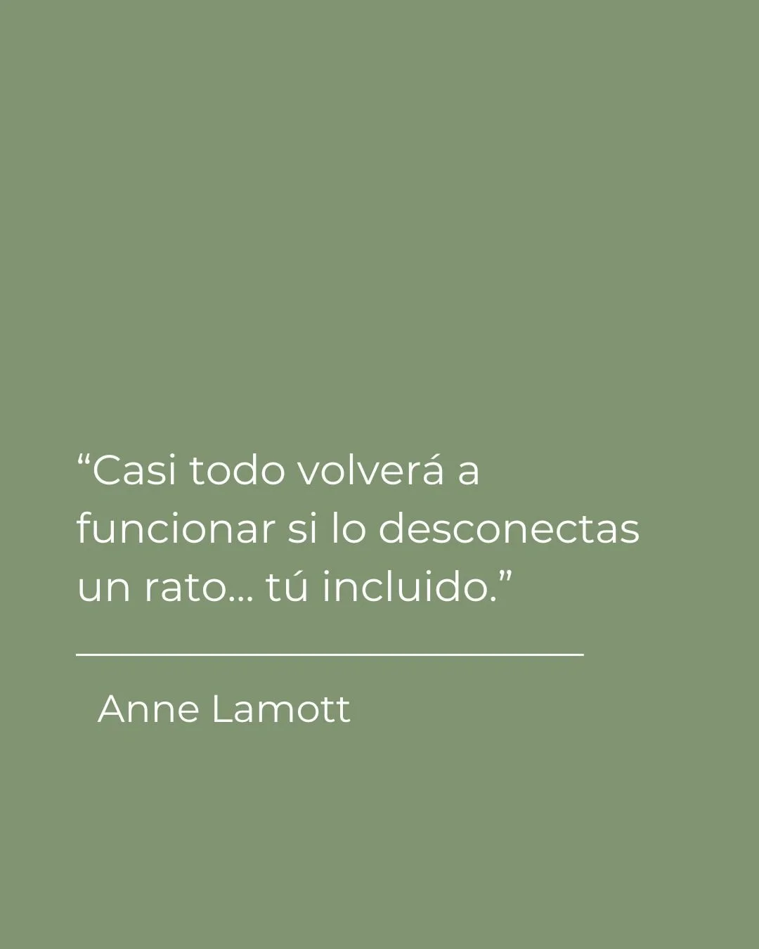 Vivimos conectados a mil cosas: al trabajo, al m&oacute;vil, a las redes, a las expectativas de los dem&aacute;s&hellip; y, a veces, tambi&eacute;n a nuestros propios pensamientos. Pero igual que un dispositivo necesita reiniciarse para volver a func