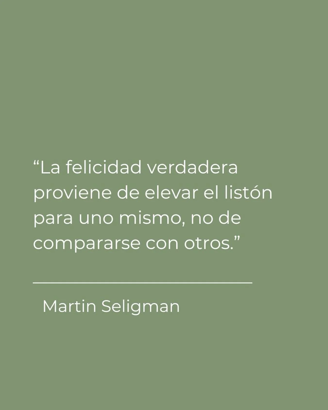 A menudo creemos que debemos medir nuestro &eacute;xito o alegr&iacute;a seg&uacute;n lo que los dem&aacute;s logran. Pero la verdadera satisfacci&oacute;n llega cuando nos enfocamos en nuestro propio crecimiento, en superar nuestras propias metas y 