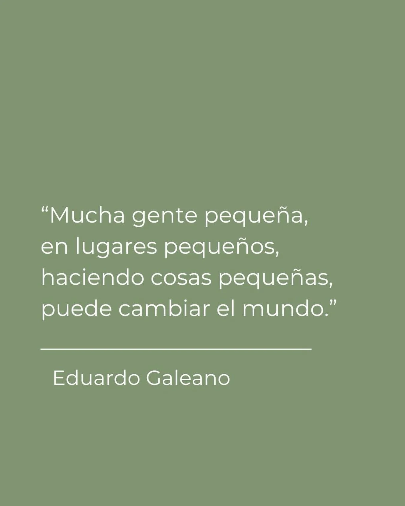 A veces pensamos que para cambiar el mundo hacen falta grandes acciones. Pero muchas veces el verdadero cambio empieza en lo peque&ntilde;o: una conversaci&oacute;n que escucha, un gesto de empat&iacute;a, alguien que decide cuidarse un poco m&aacute