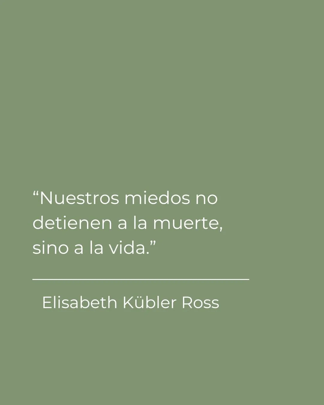 A veces vivimos intentando evitar el dolor, el rechazo, el fracaso o la incertidumbre&hellip; y sin darnos cuenta, terminamos evitando tambi&eacute;n experiencias, oportunidades y versiones de nosotros mismos que merec&iacute;an ser vividas.

El mied