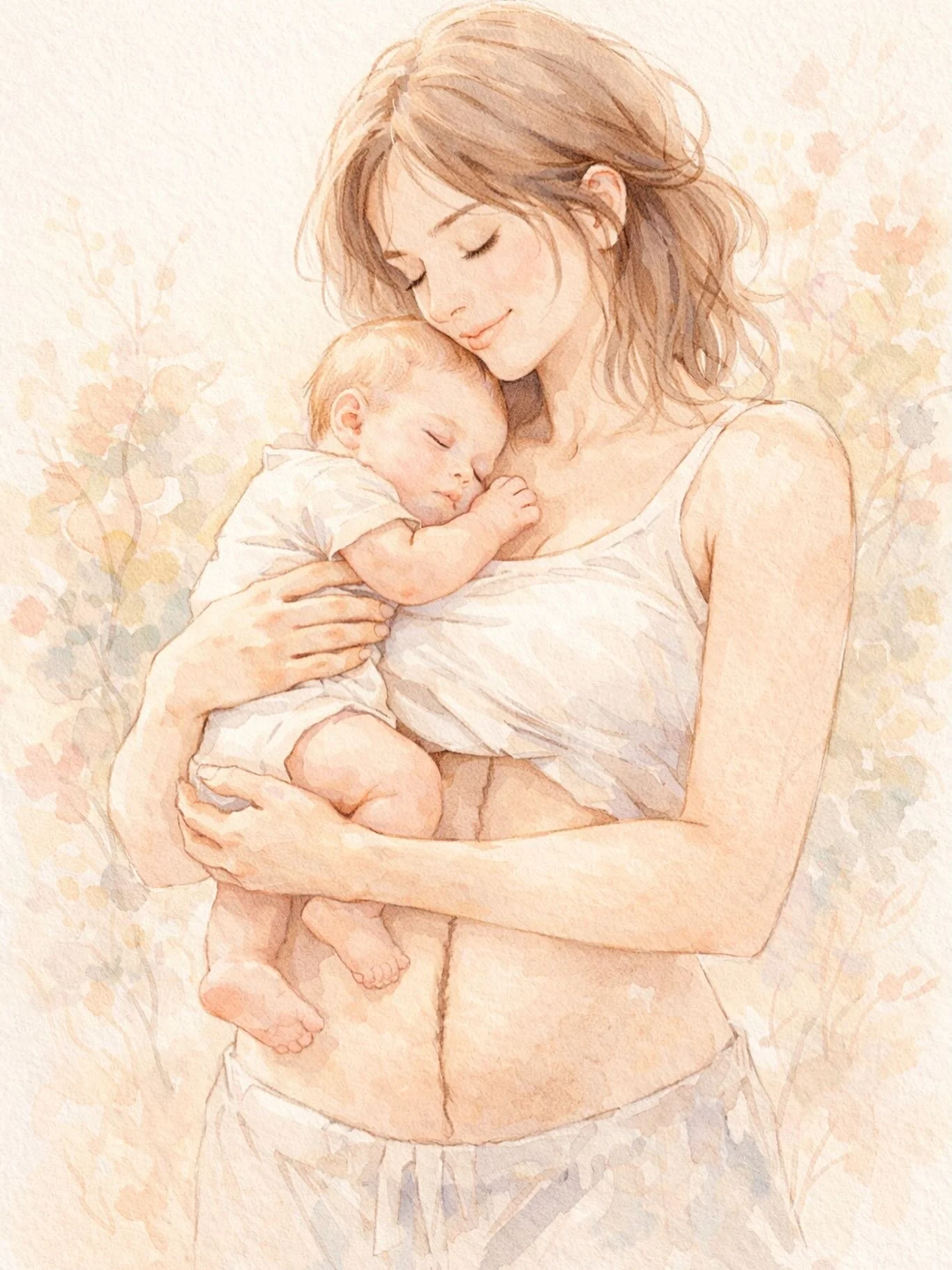 Tu portes la vie pendant neuf mois.
Ton corps se transforme, guid&eacute; par une sagesse qui lui est propre.

Puis arrive le plus beau jour de ta vie :
la vie que tu portais en toi repose d&eacute;sormais dans tes bras.

Apr&egrave;s la naissance, l