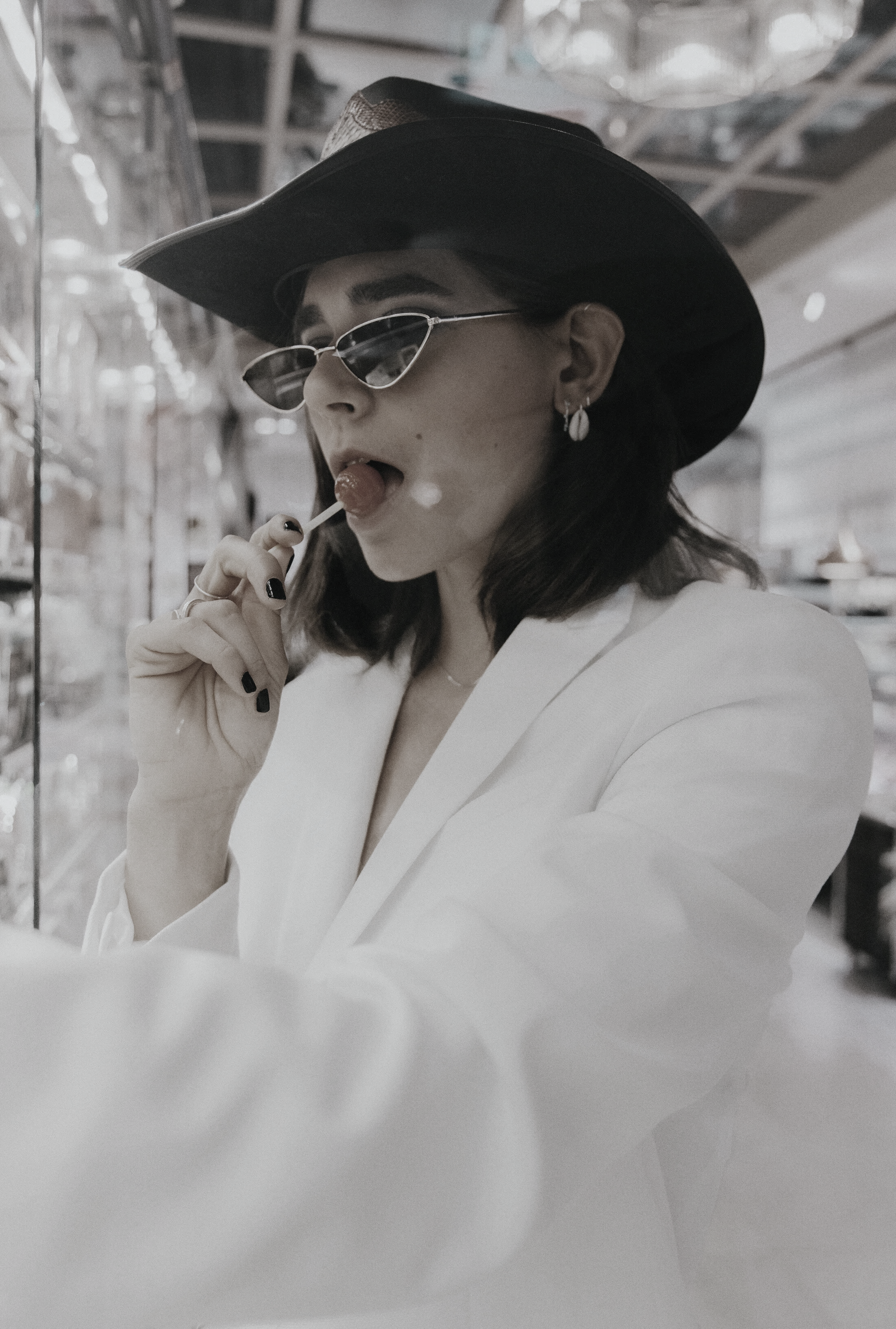 COWBOY BUYING GROCERIES / model