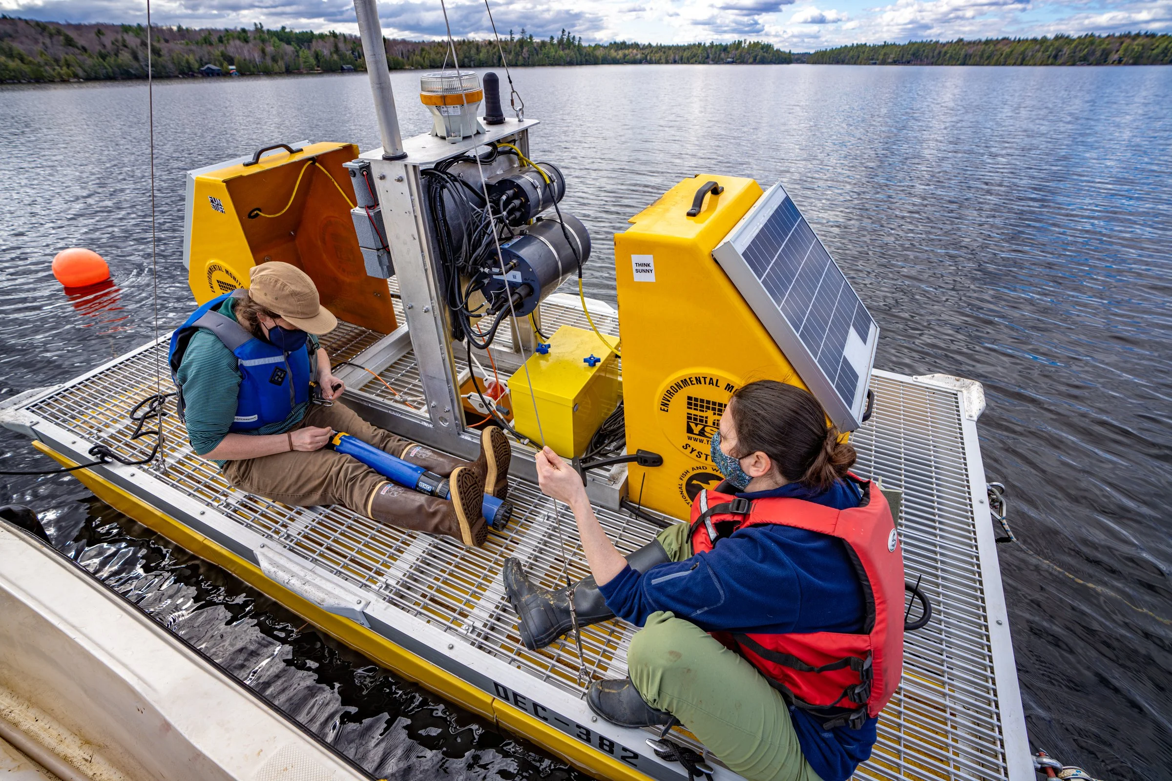 Platform on Upper Saranac Lake