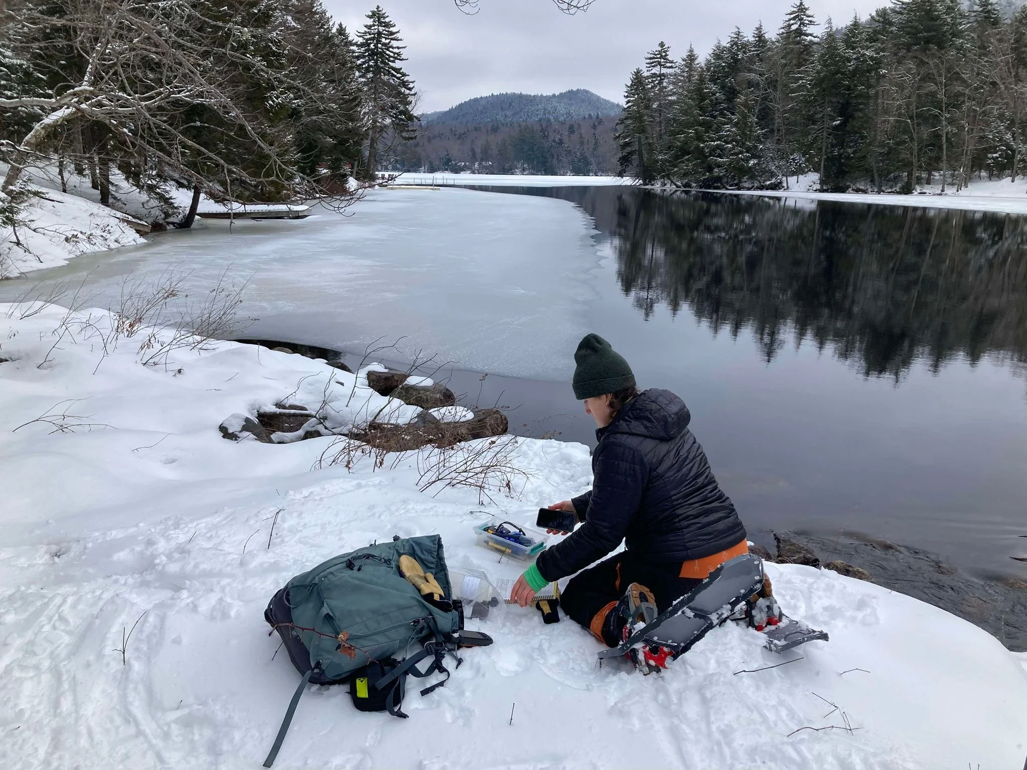 Rondaxe Lake, February 2024