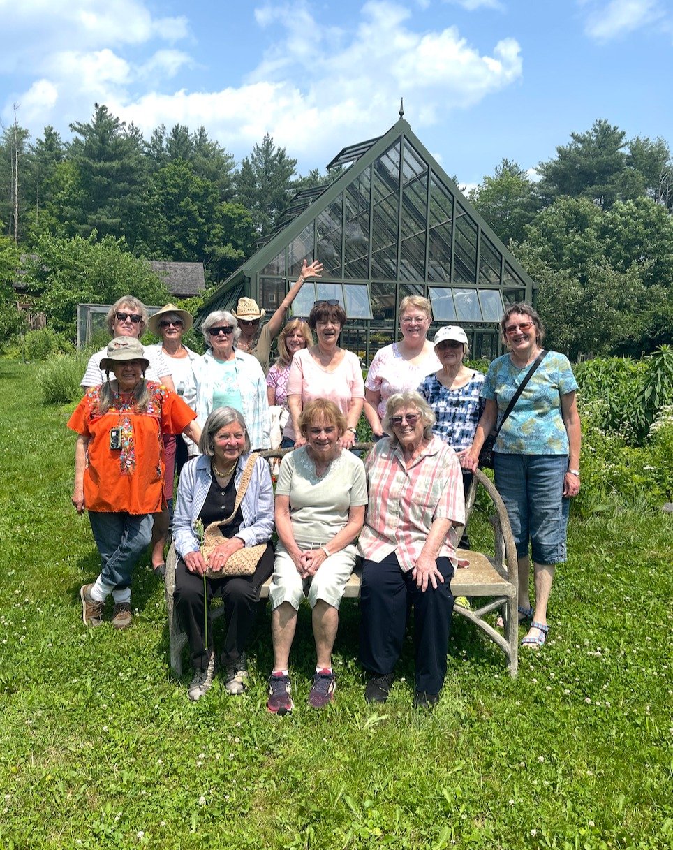 We were honored to host the Saugerties Society of Little Gardens for their Annual Luncheon at White Feather Farm this month! 🌿✨ Guests enjoyed a delicious meal, a tour of our organic farm, and a peaceful walk through the meditation garden. A beautif