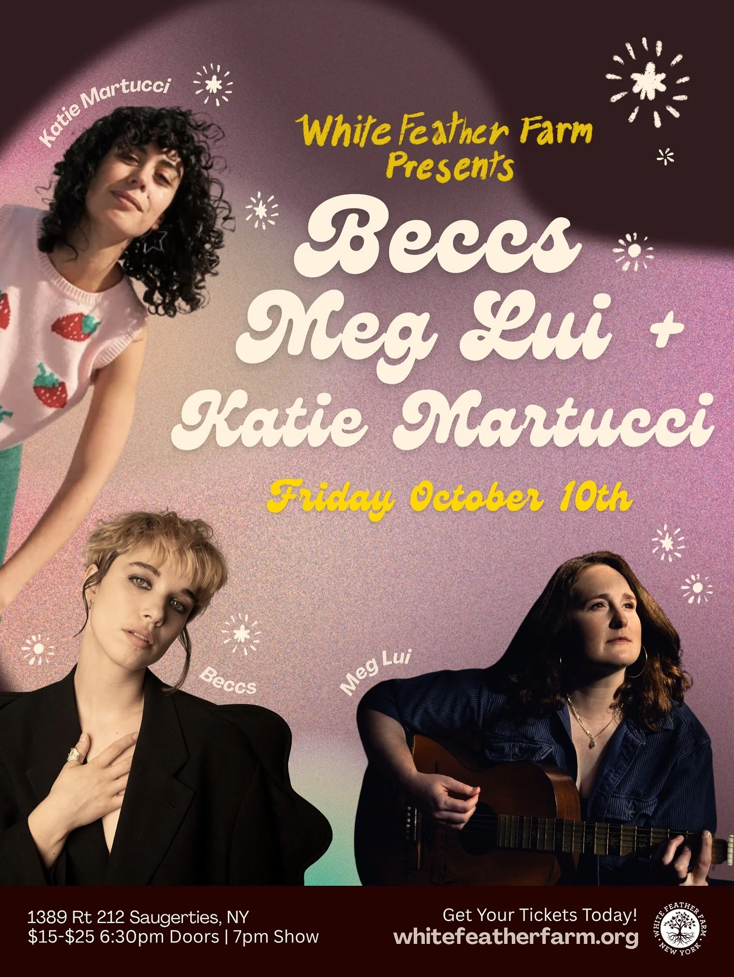 ✨ 5 DAYS AWAY ✨

Join us for an intimate evening of music in our historic Dutch barn!

@beccsmusic &mdash; alternative pop with Laurel Canyon soul (NYLON&rsquo;s &ldquo;favorite cool girls&rdquo; | SXSW 2024)

@ktooch &mdash; lush, cinematic folk (Th