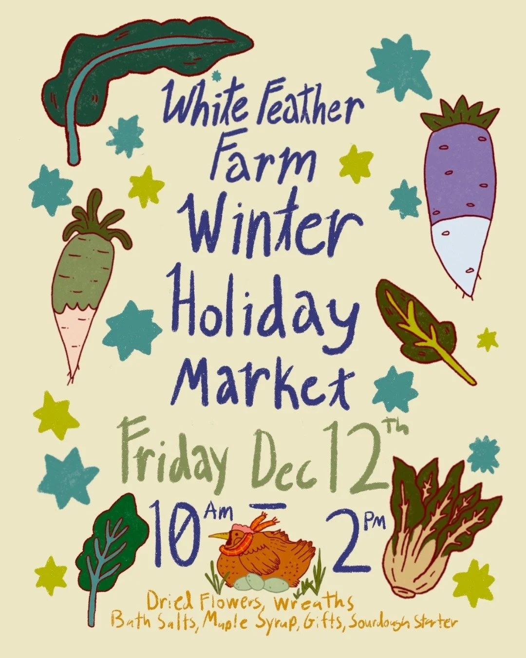 🎁 TOMORROW! Our Final Winter Market of the Season 

Looking for thoughtful, handmade gifts that truly mean something? We've got you covered with beautiful dried flower arrangements, locally-crafted treasures, and farm-fresh goodies that come straigh