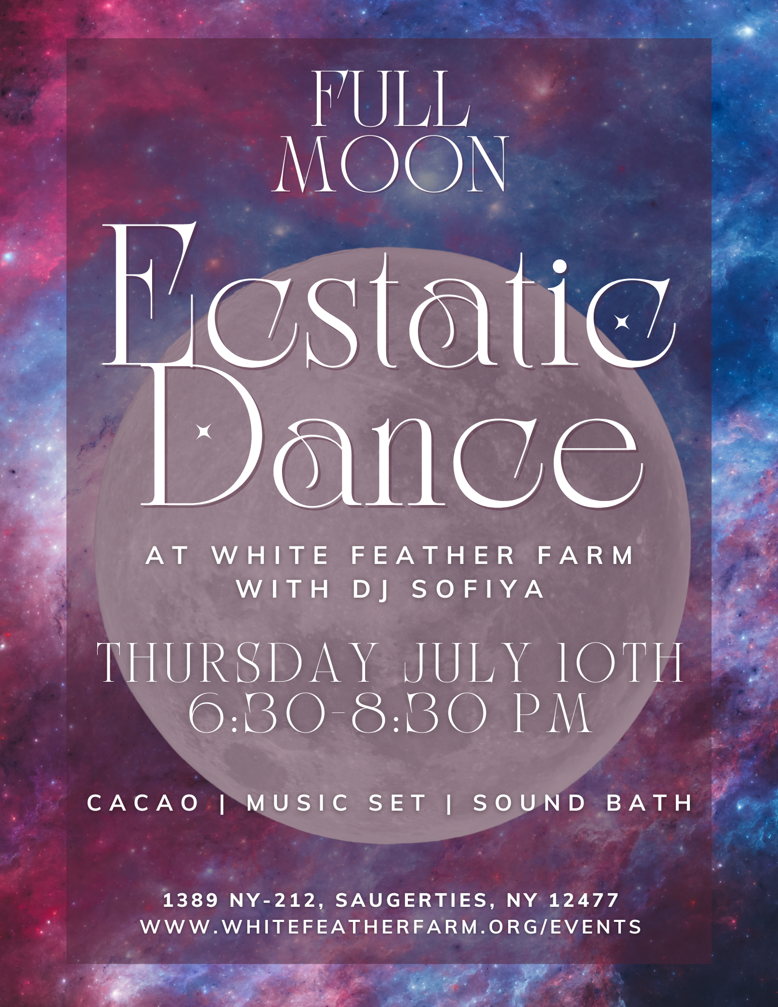 Full Moon Ecstatic Dance — White Feather Farm