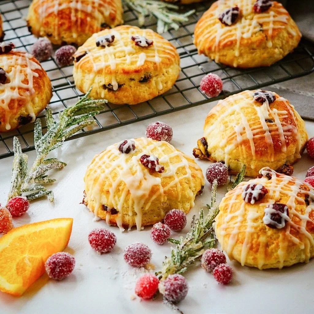 Half Dozen Cranberry Orange Scones