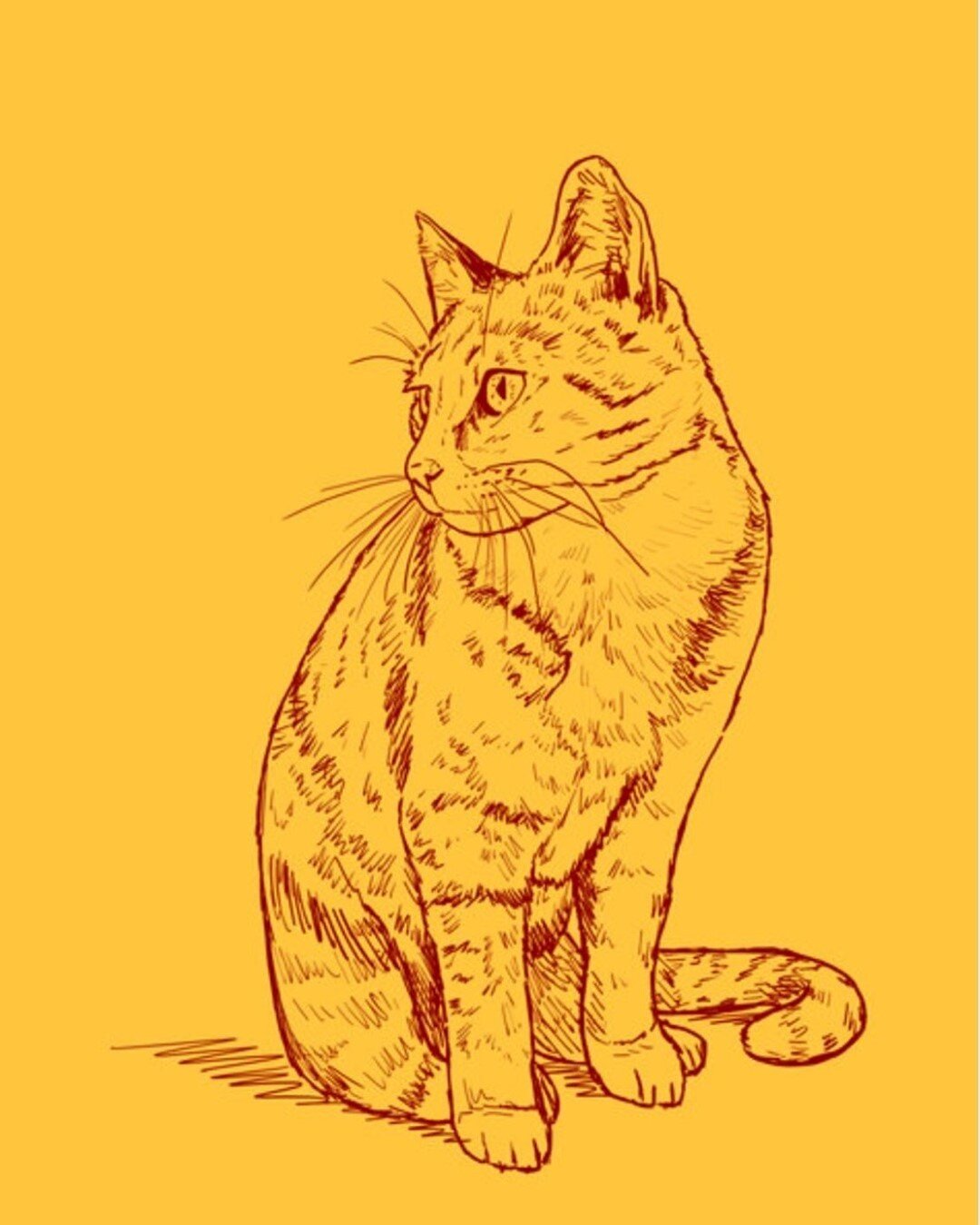 ✨😺I use to struggle so much when I would draw cats - I always ended up making them look like dogs 😆⁣
⁣
Drawing is like anything, the more you practice - the better you get! I started having more and more commissions come in requesting cats, and I k