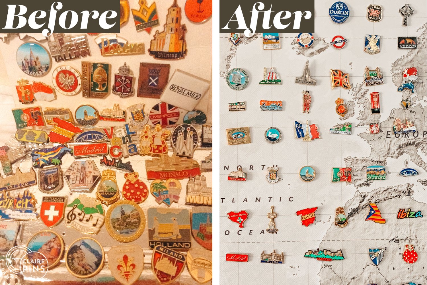 DIY How to make Enamel Lapel Pin & Badge Display 