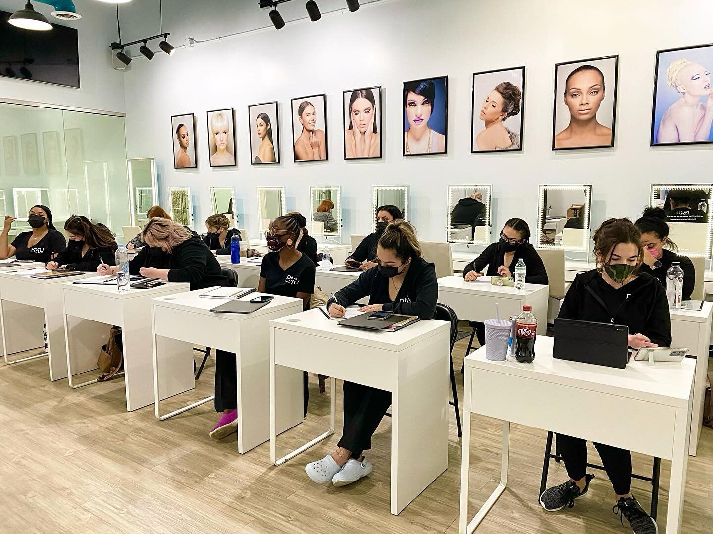 Day 2 for the part-time &ldquo;in person&rdquo; Permanent Cosmetic Tattoo Licensure course for our wonderful @pmuschoolva students. 

Another full batch of beauties! And can you believe we are almost completely at maximum enrollment for our upcoming 