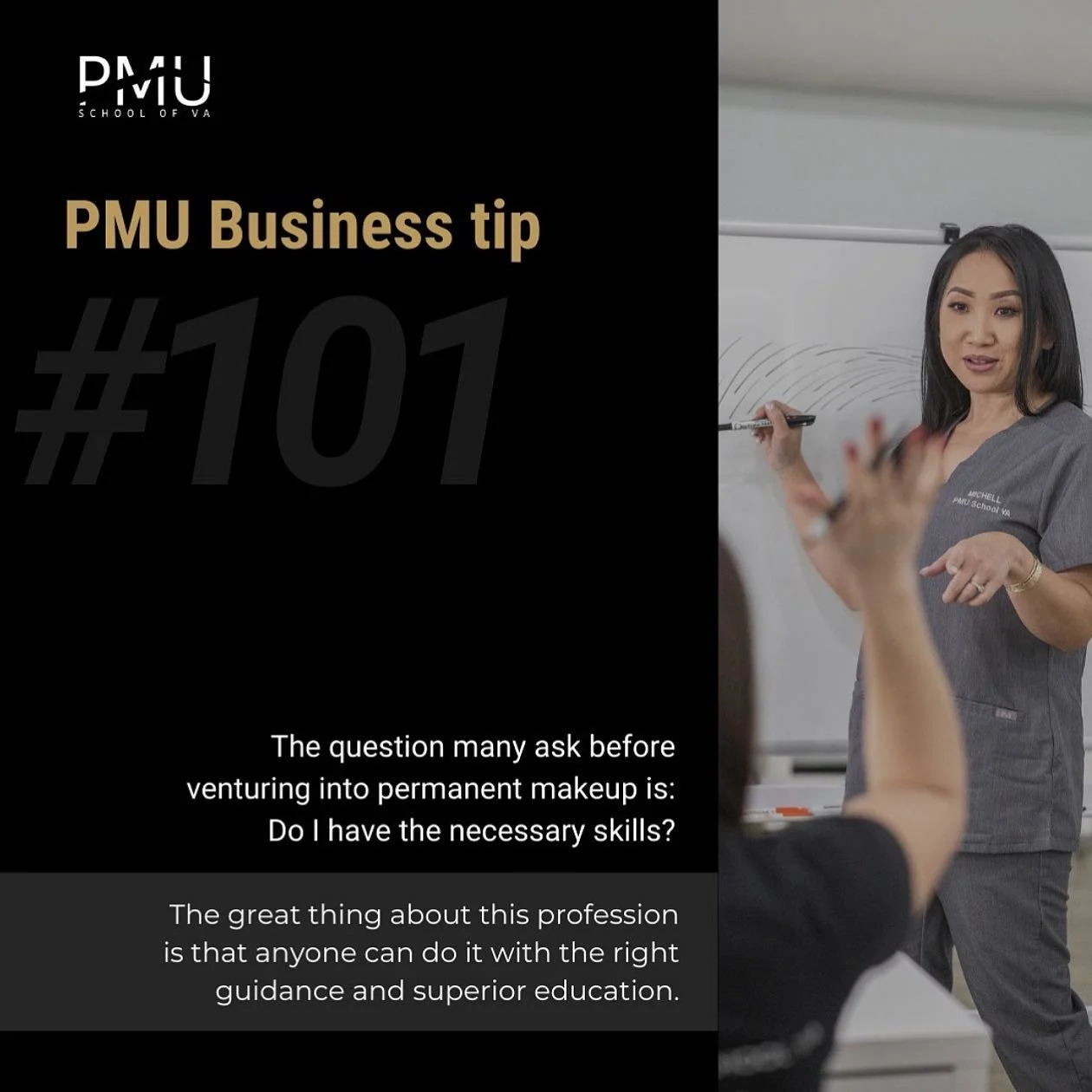 PMU Business tip
#101

The question many ask before venturing into permanent makeup is:
Do I have the necessary skills?

The great thing about this profession is that anyone can do it with the right guidance and superior education. 

Here at @pmuscho