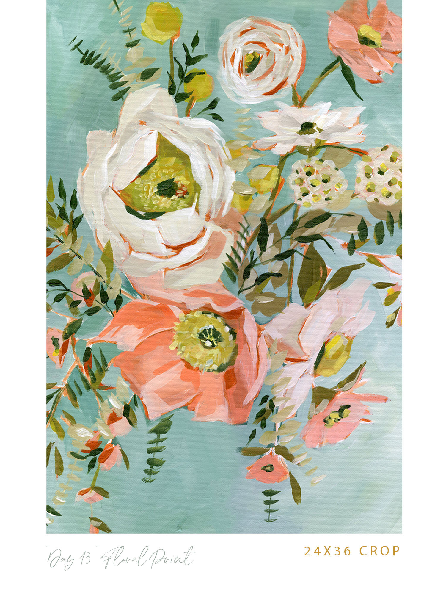 "Day 14" Floral Art Print — Annie Quigley Art