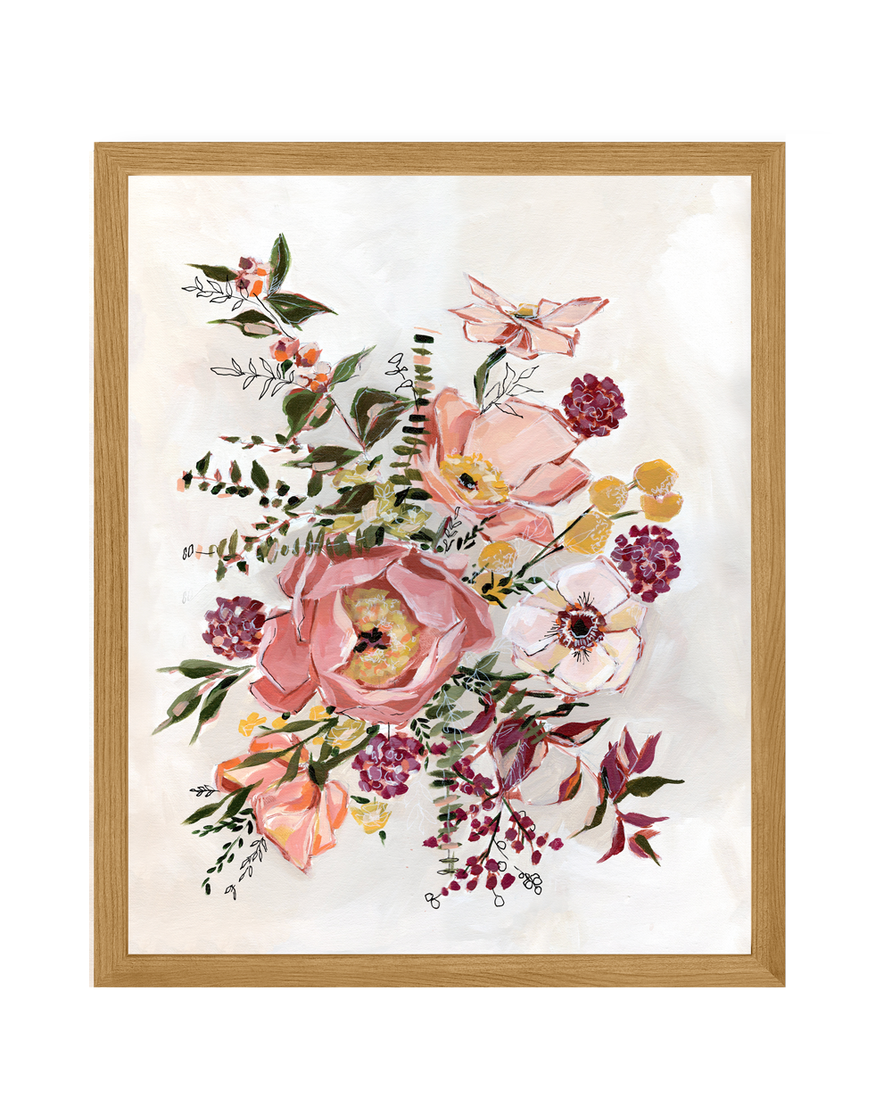 "Day 21" Floral Canvas Print