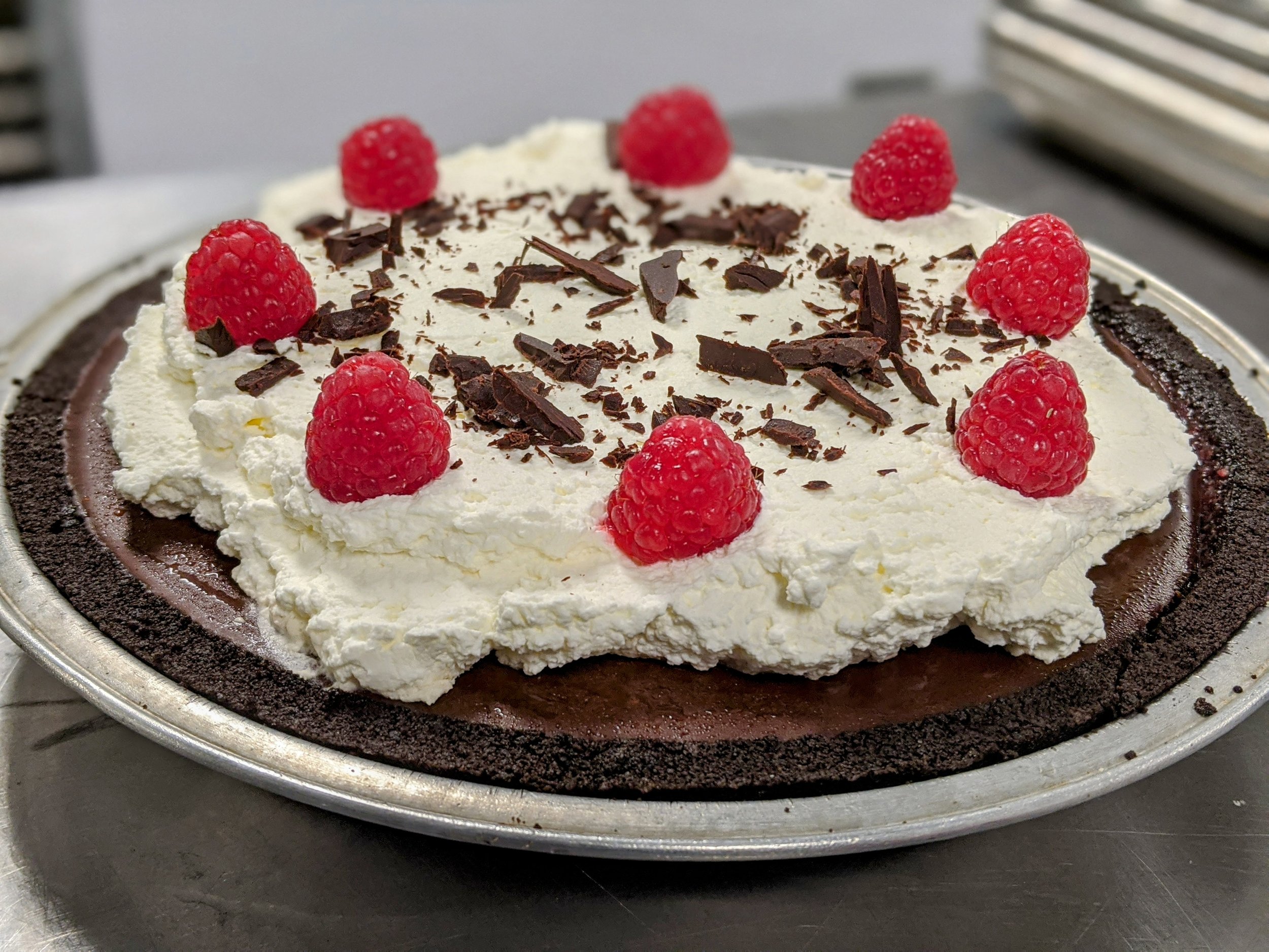 Chocolate Raspberry Pie Slice
