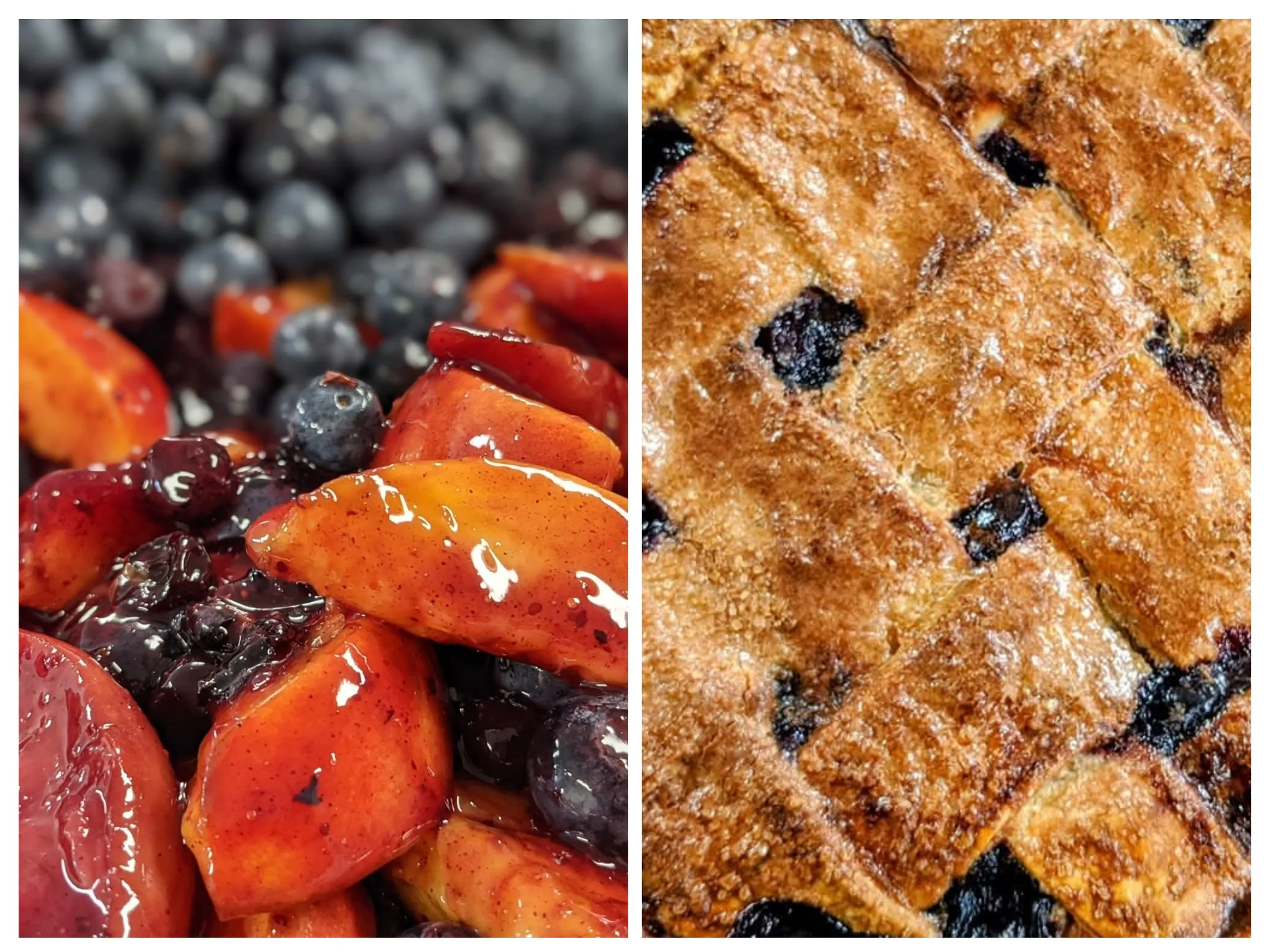 Blueberry Nectarine Pie Slice