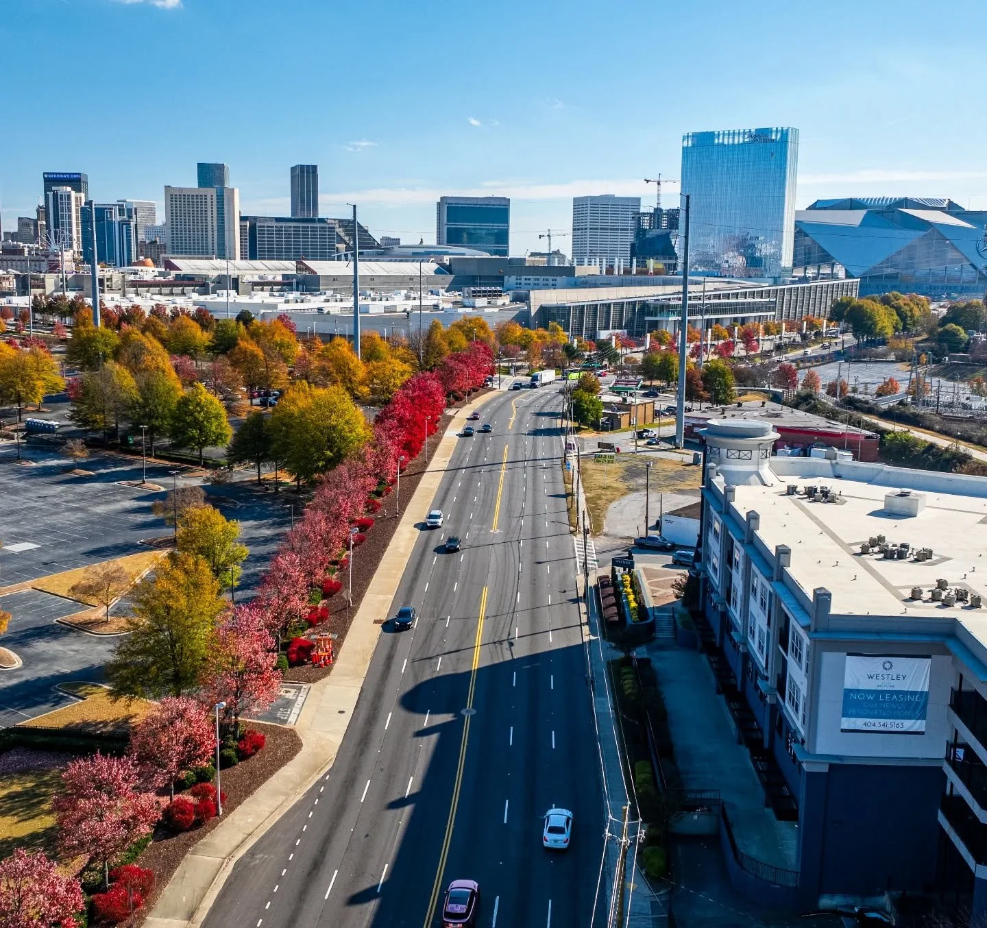 ATL has been vibrantly colorful this fall 🍁 

📸 @sky360aerial