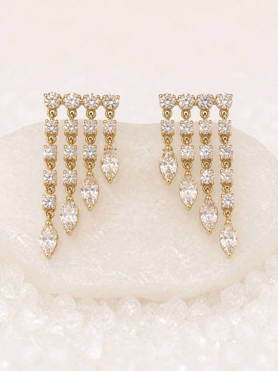 Cascading Diamond Earrings