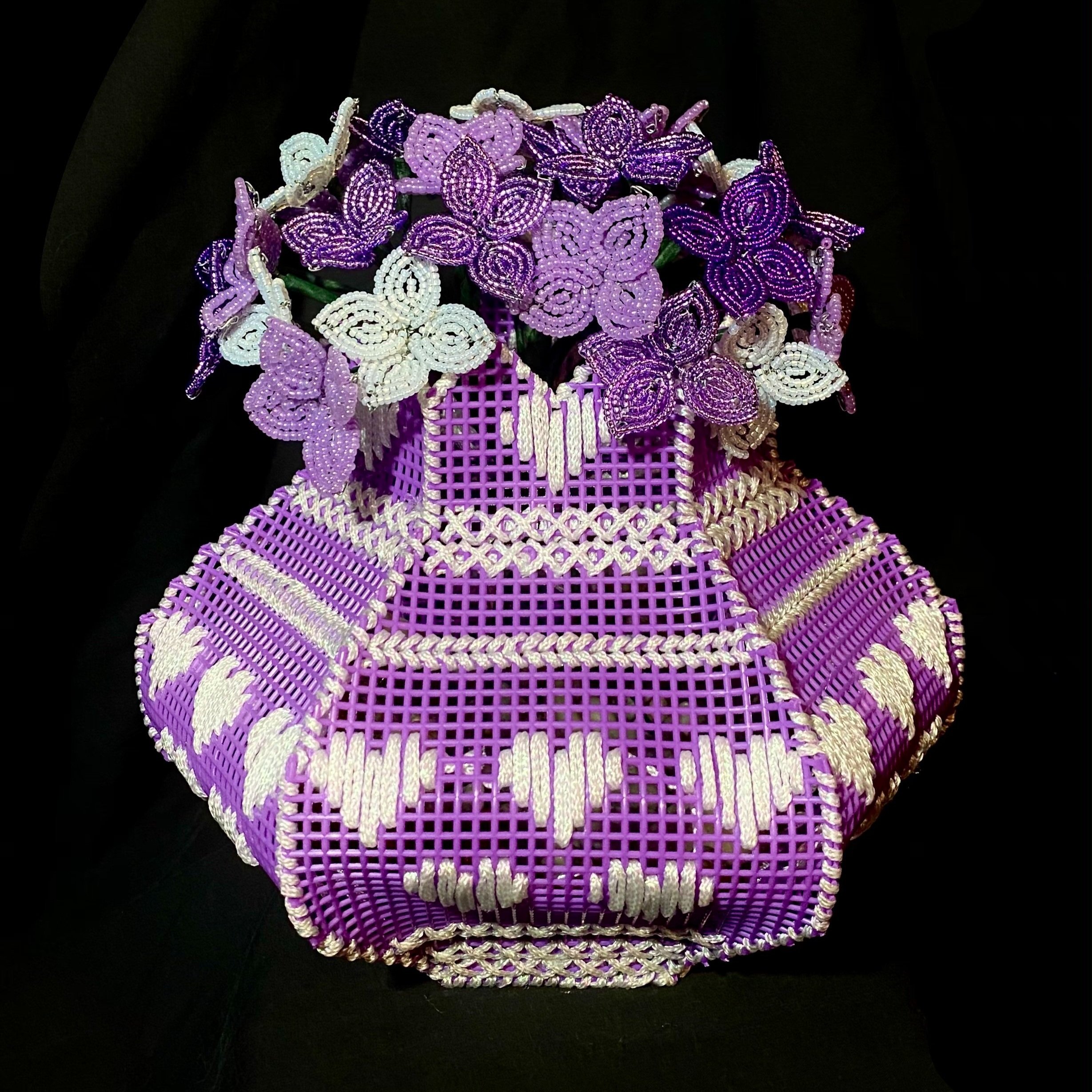 Purple French Beaded Hydrangeas