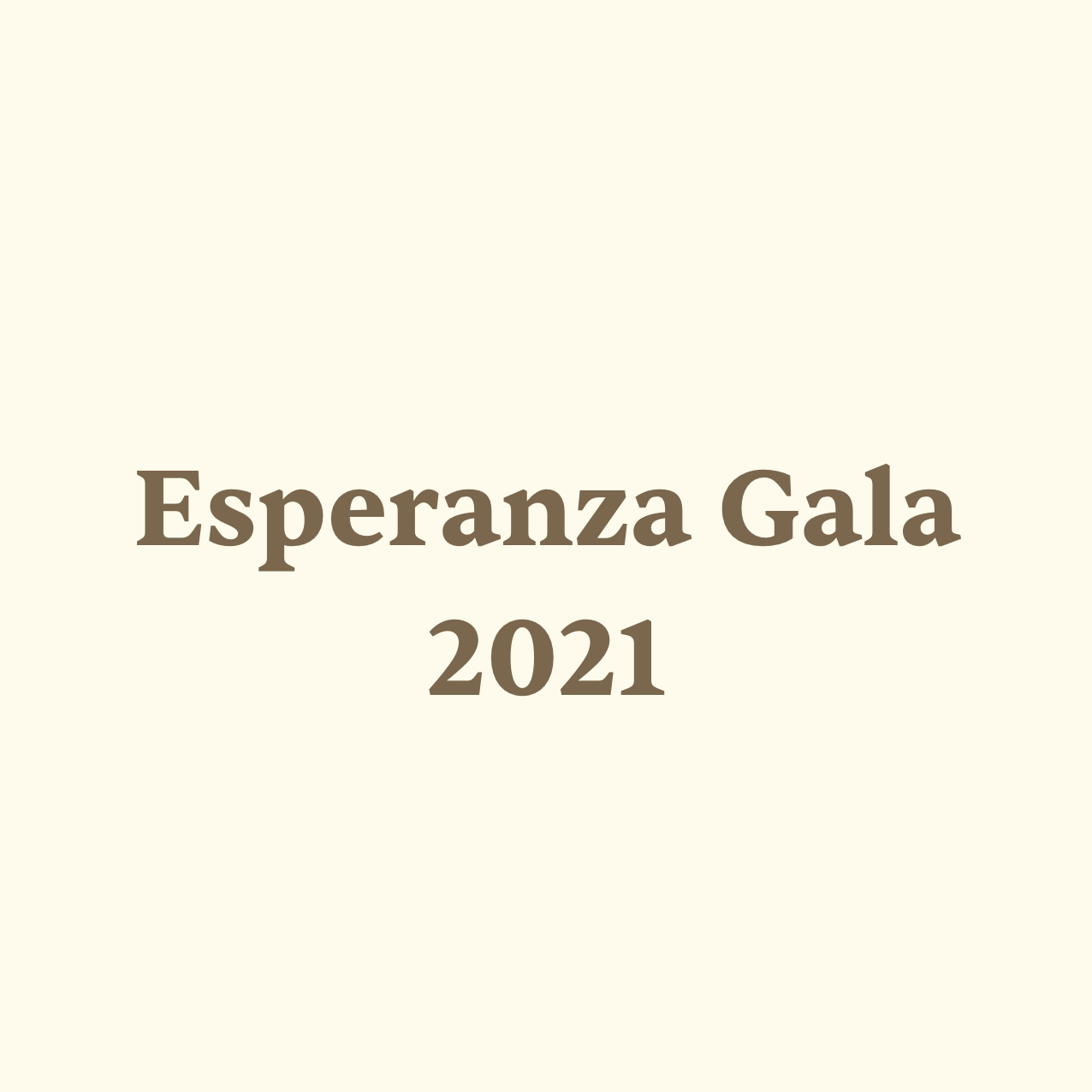 Esperanza Gala 2021
