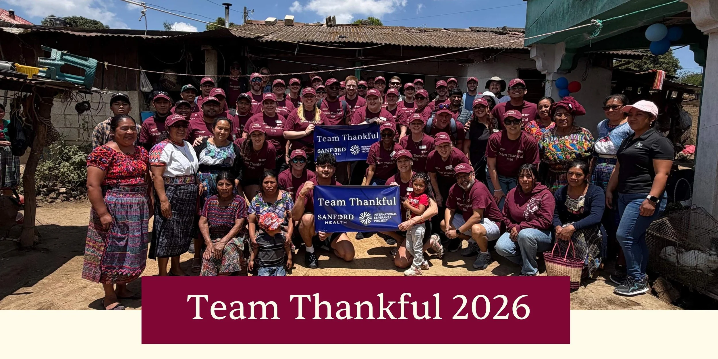 April 2026 — Team Thankful in the Field