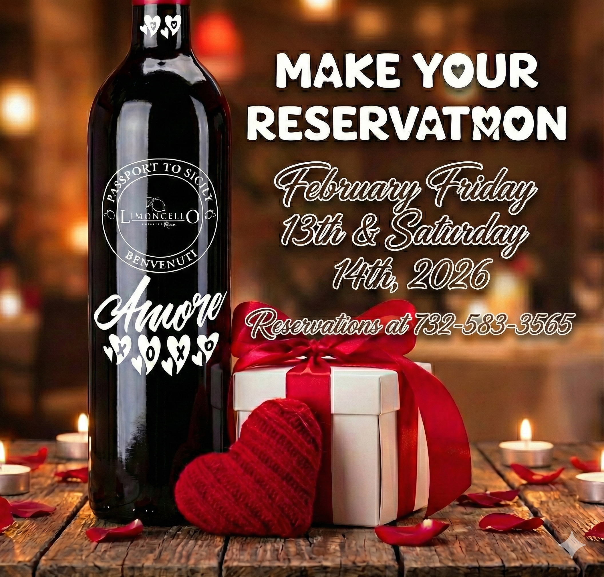 Love Can’t Wait: Celebrate Valentine’s Early this Friday