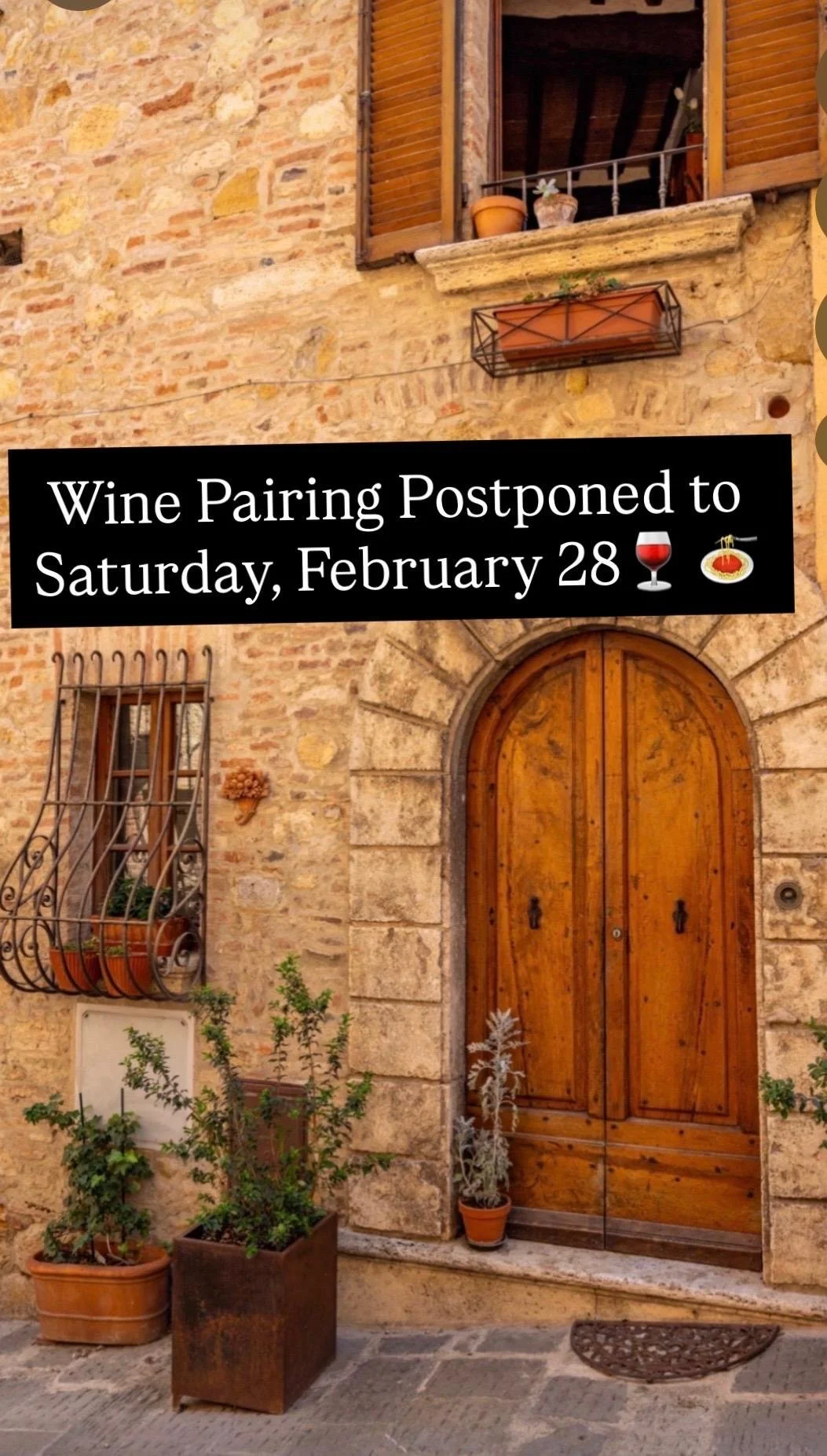 Wine Pairing (Postponed)