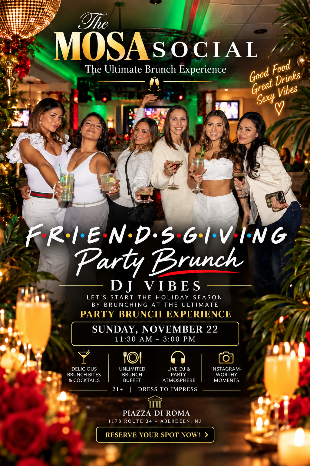 Brunch, Friendsgiving, party brunch