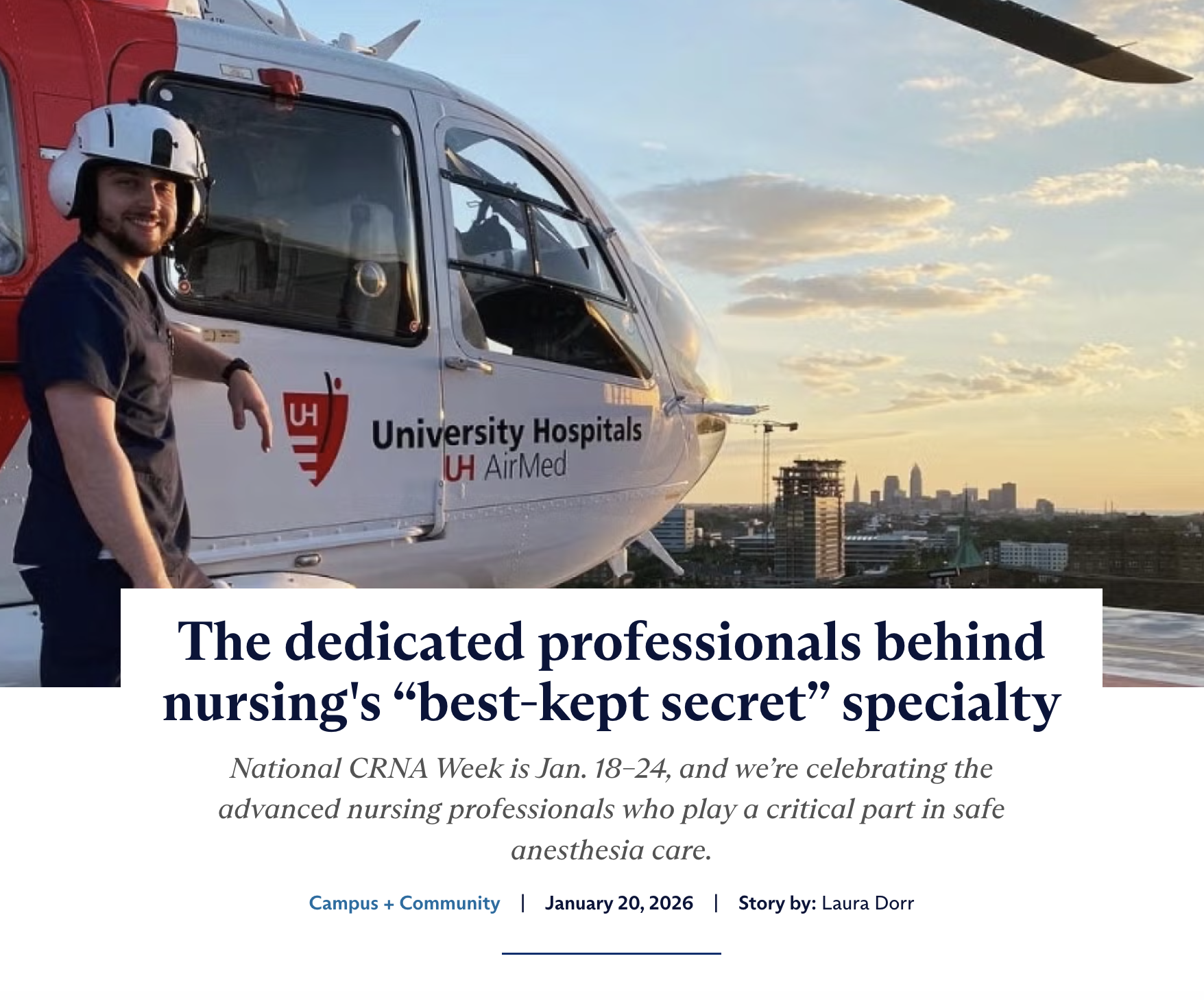 CWRU Nursing Article