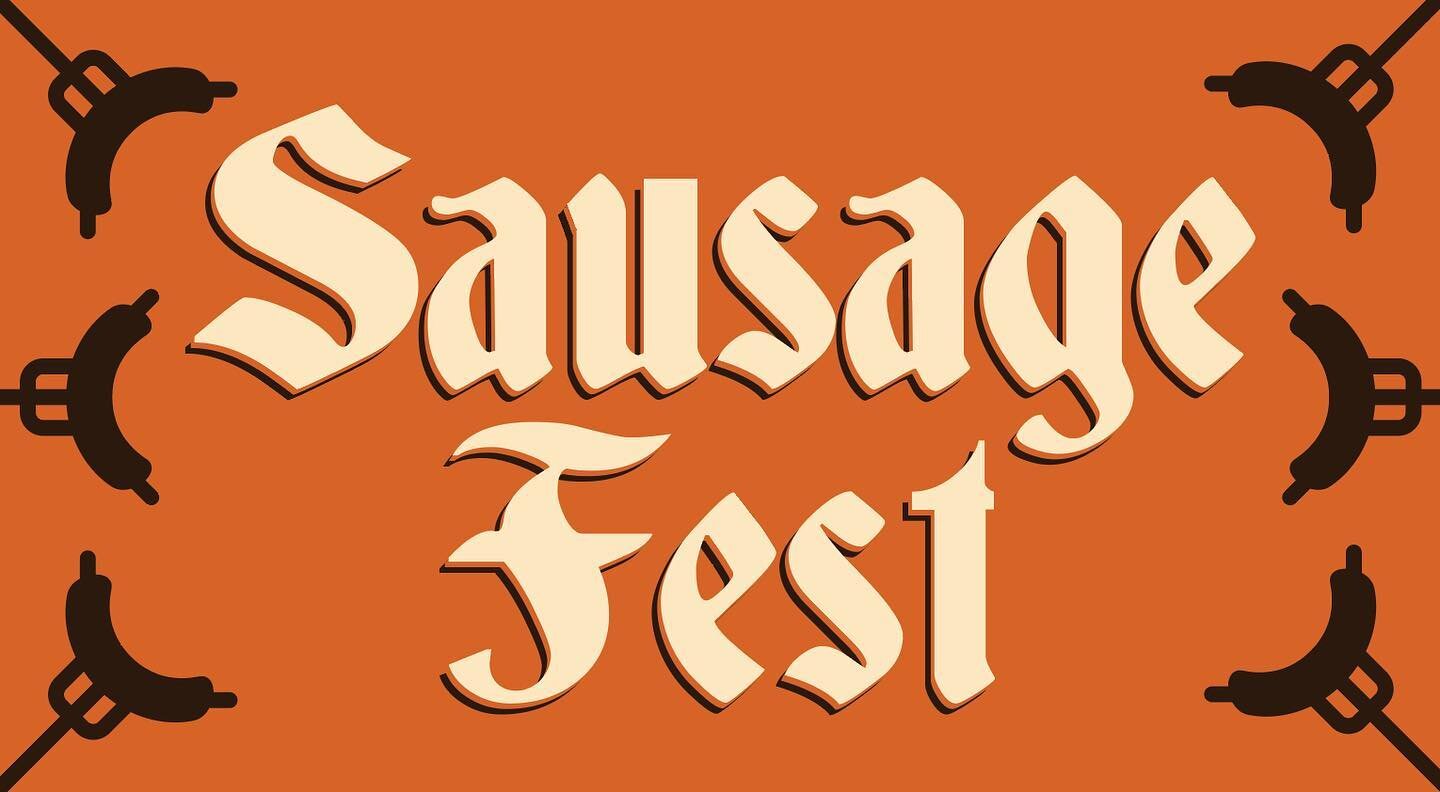 Sausage Fest returns! Saturday, September 30th- starting at 11:00AM

Come hang out and cheers goodbye to summer.

*****
Meats by Moe&rsquo;s starting at 11:00

*****

NEW BEER! Trinkenhosen, an Oktoberfest style bier, will be in cans and on tap

****
