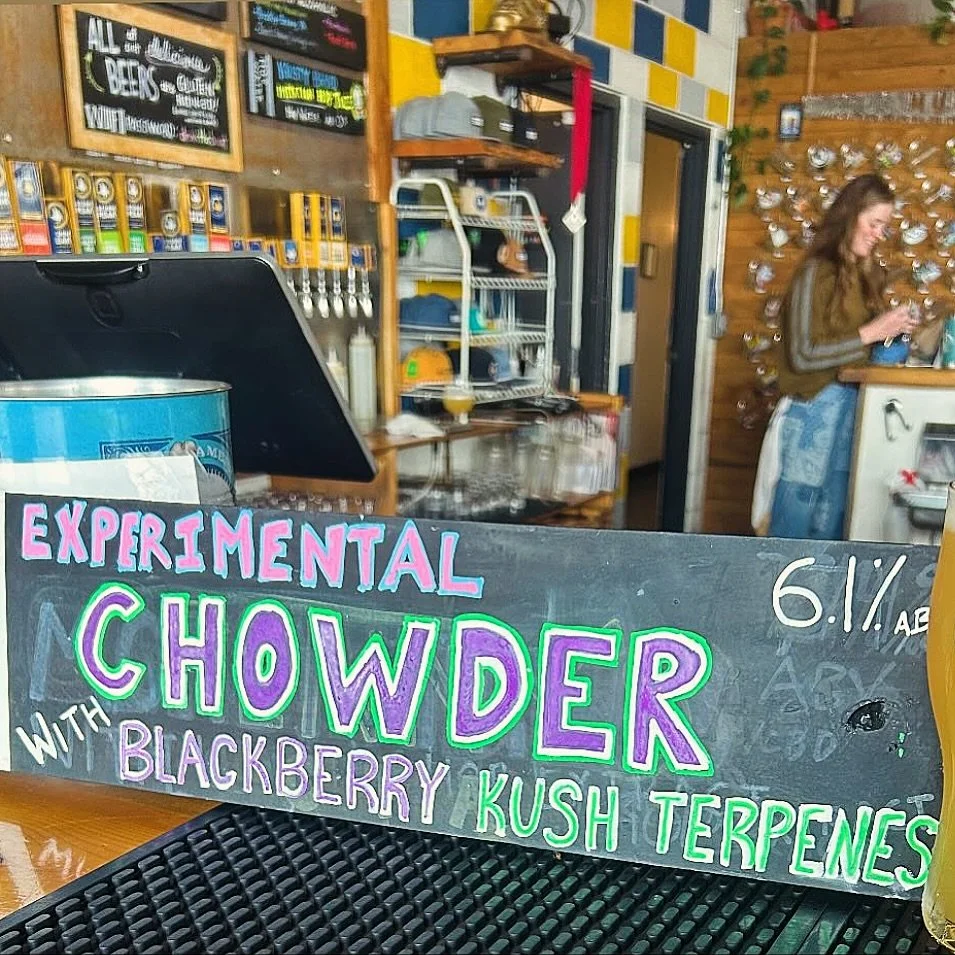 🫣 Experimental Chowder with blackberry kush terpenes! 

🍺 Lately we&rsquo;ve been taping some one off kegs in the taproom of some developmental experiments our brewers are doing with some new ingredients. We&rsquo;re loving sharing what we&rsquo;re