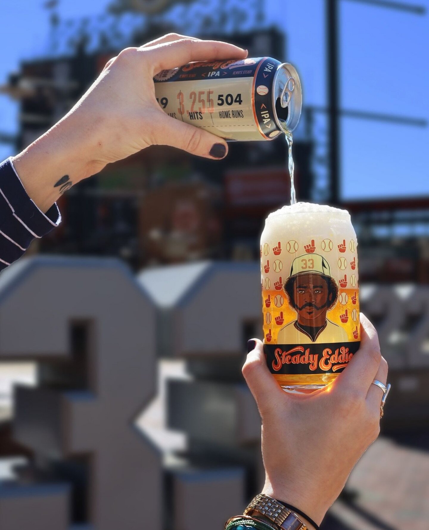 Happy Opening Day, Hampden! May your @unioncraftbrewing Steady Eddy be cold and your day be fabulous&hellip;Let&rsquo;s go O&rsquo;s!!! 🧡🖤⚾️✨