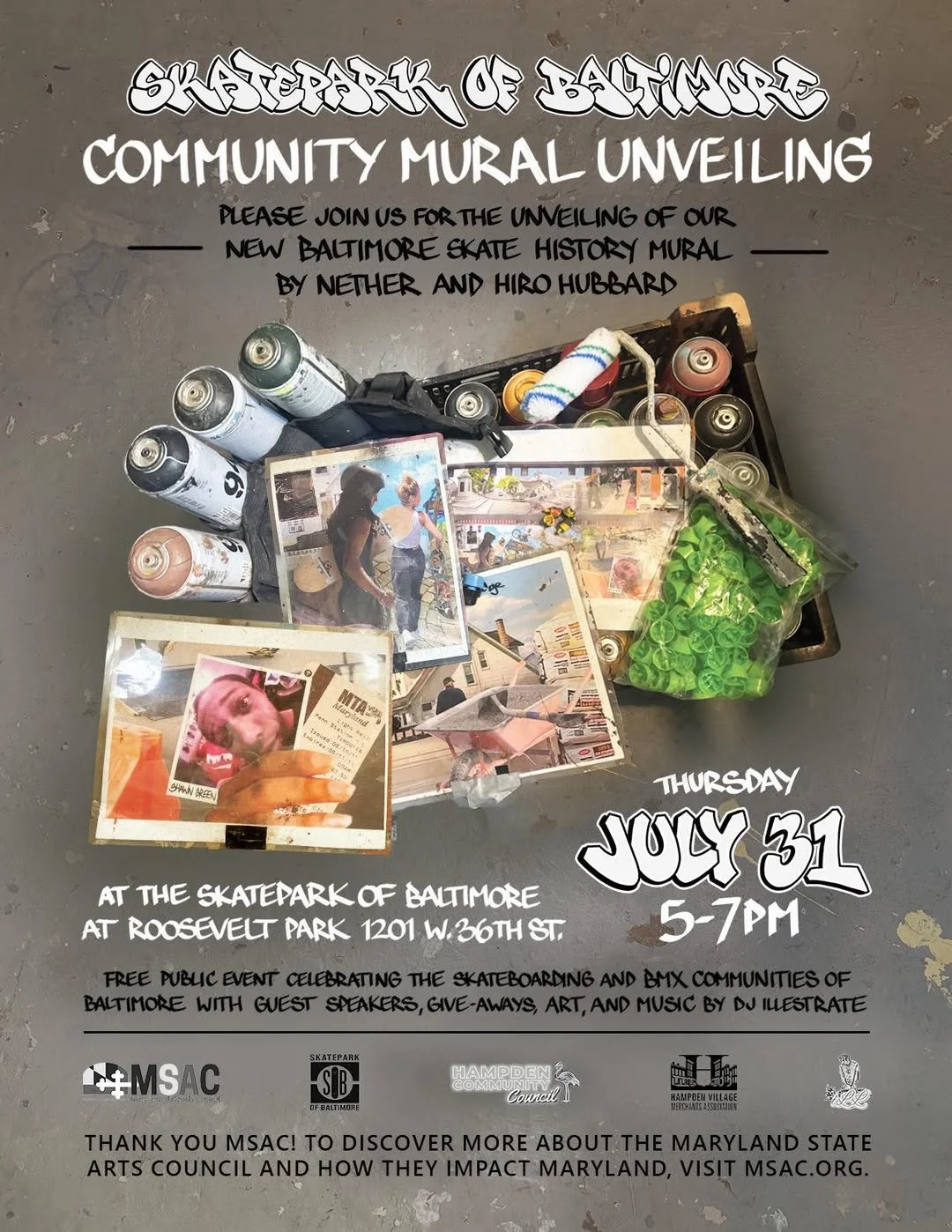 Skatepark of Baltimore: Community Mural Unveiling