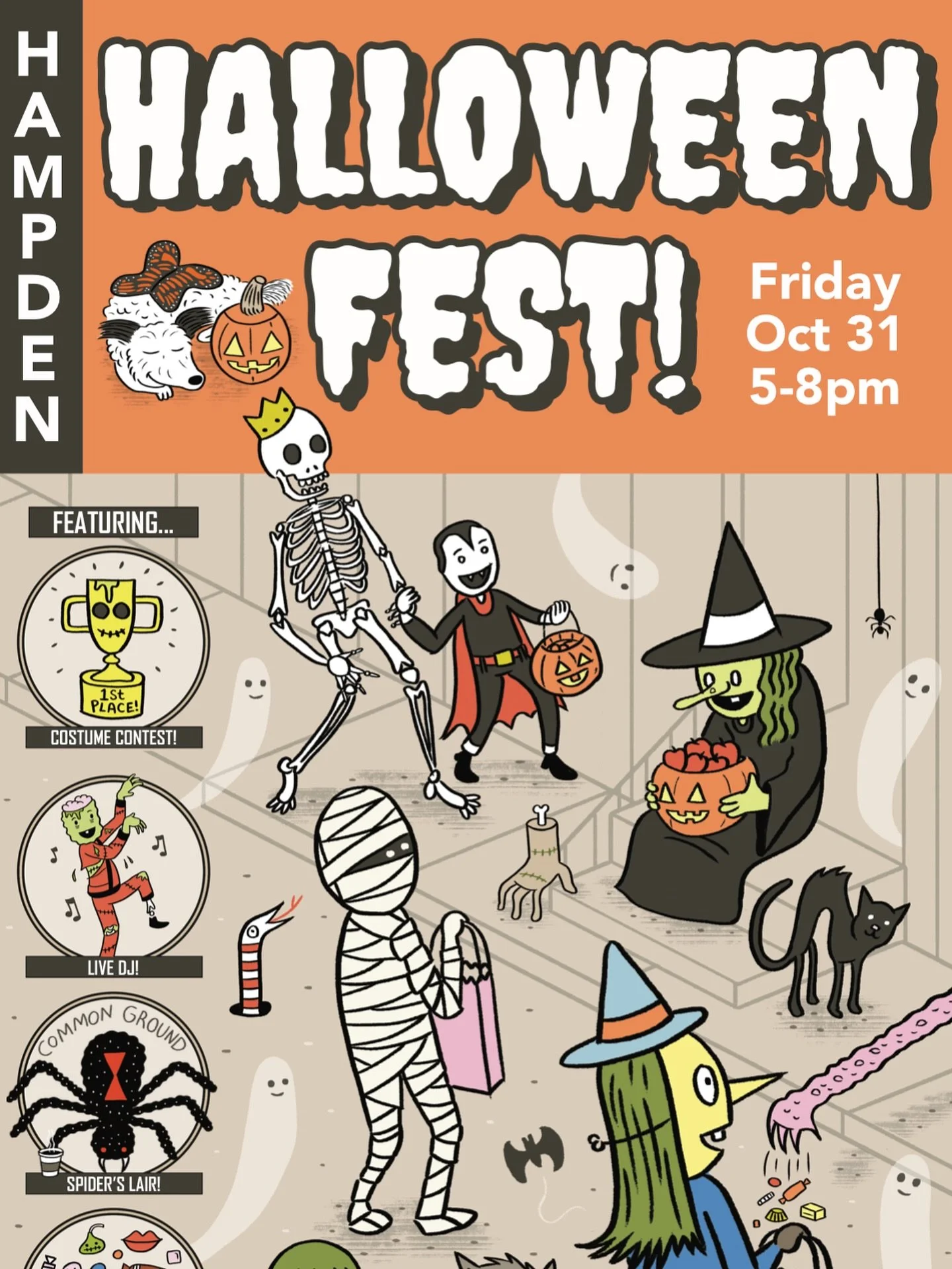 ATTENTION GHOULS &amp; GOBLINS! 🧟&zwj;♀️

Hampden&rsquo;s Annual HalloweenFest is back! 👻 Don&rsquo;t miss this iconic Baltimore tradition where creativity and costumes rule.

Friday, October 31st | 5-8 PM | The Avenue (36th St.)
&bull; 5-6 PM: Sho