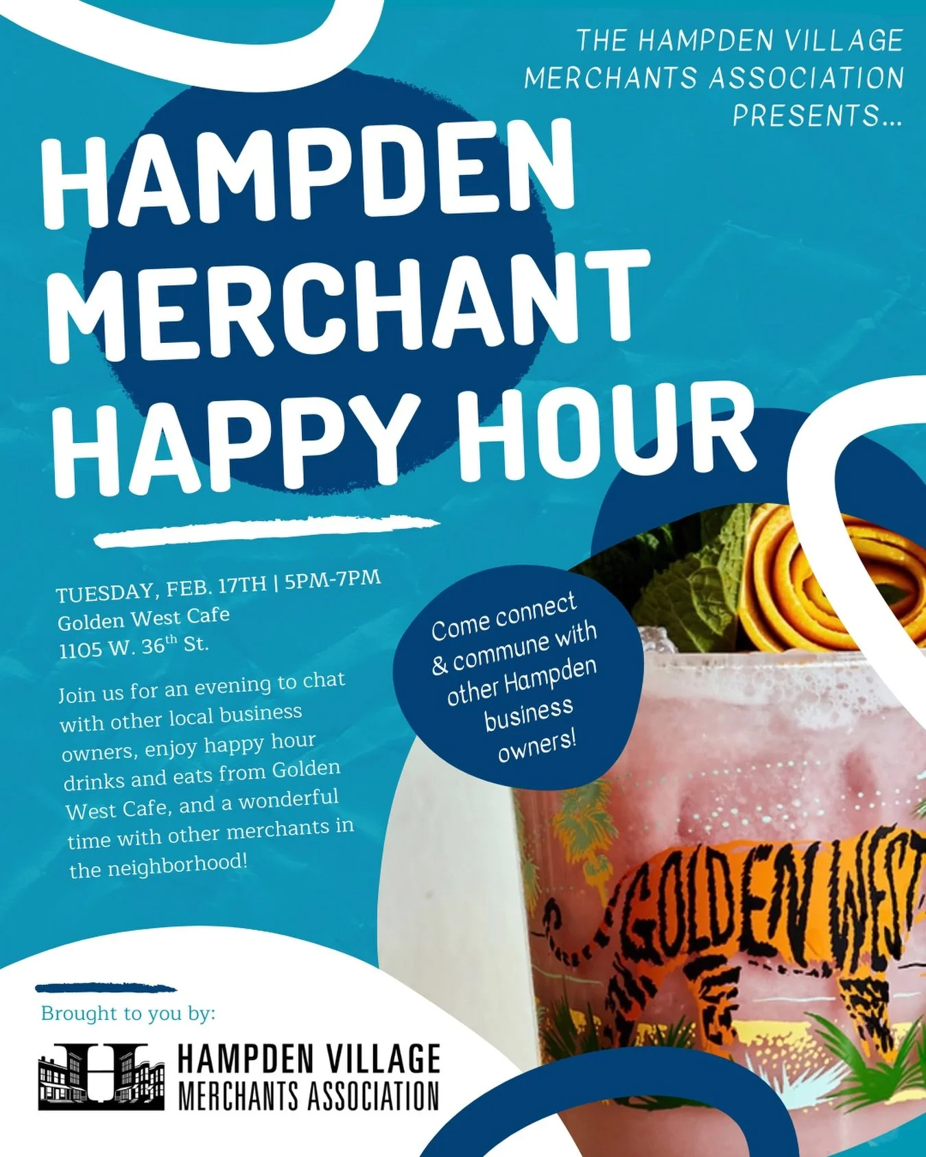 Hampden is better when we&rsquo;re all in it together. 🥨🍻

Calling all local business owners! We&rsquo;re heading to @GoldenWestCafe for our next Merchant Happy Hour. Whether you need to vent about retail life or want to brainstorm some neighborhoo