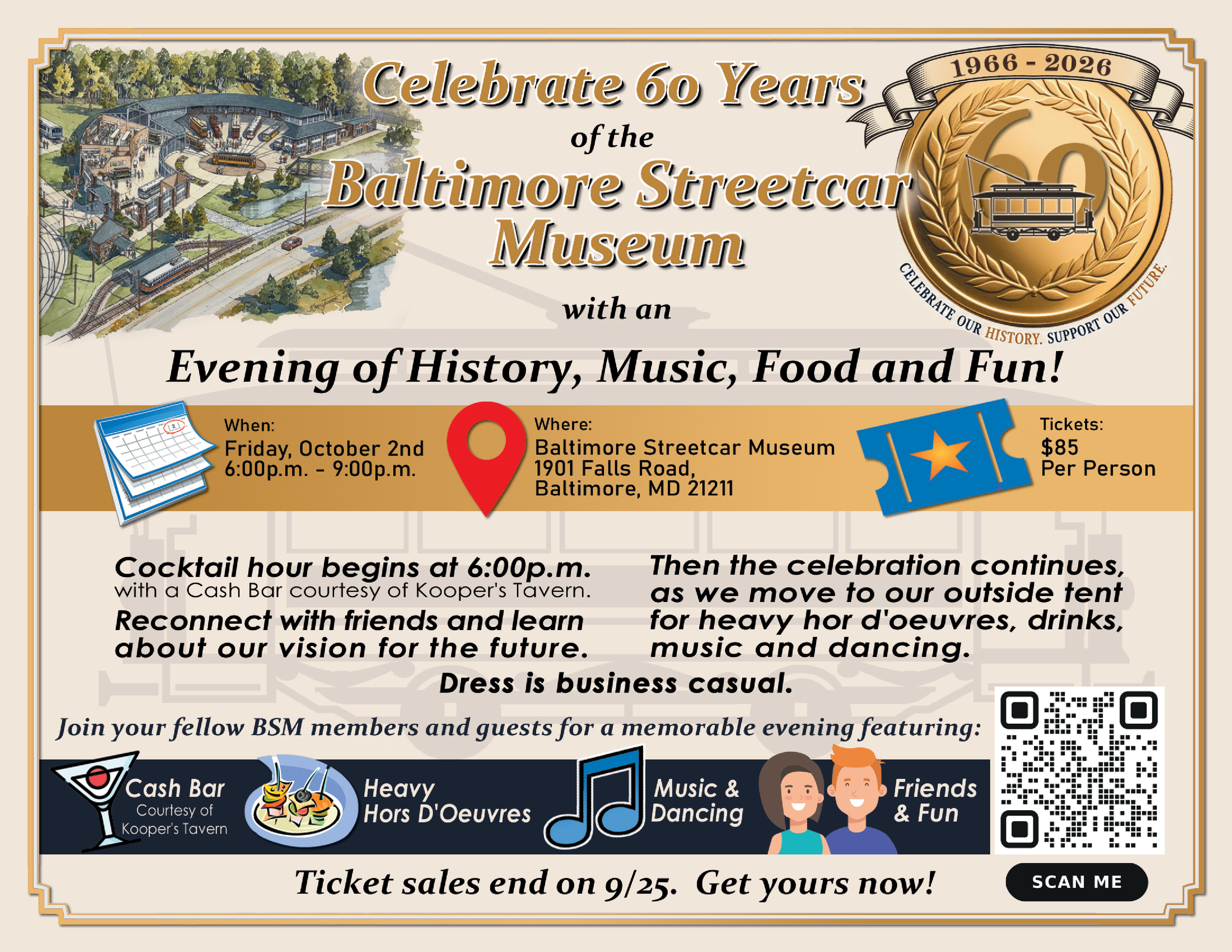Baltimore Streetcar Museum 60th Anniversary Gala