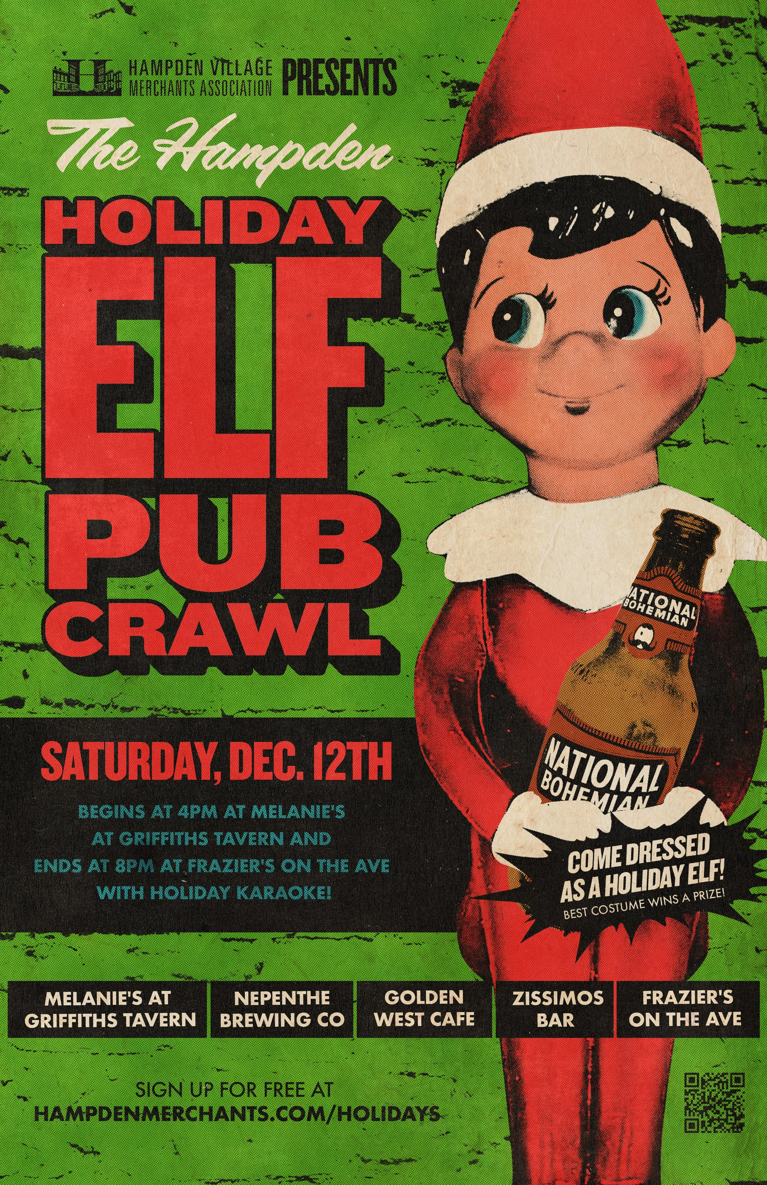 Holiday Elf Pub Crawl