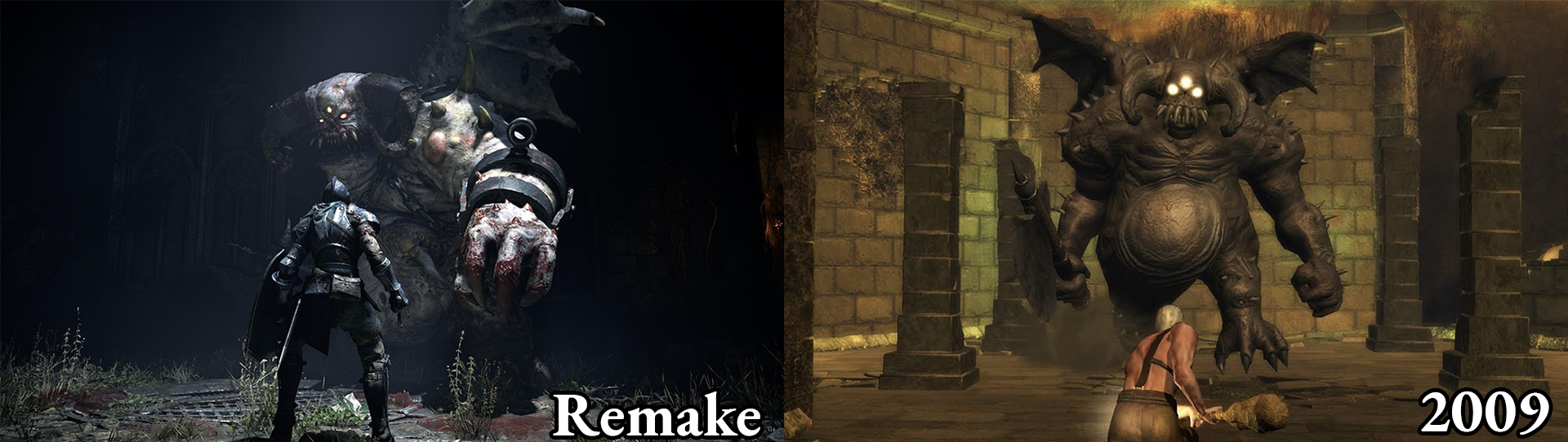 Demon's Souls Remake vs Original Early Grpahics Comparison - video