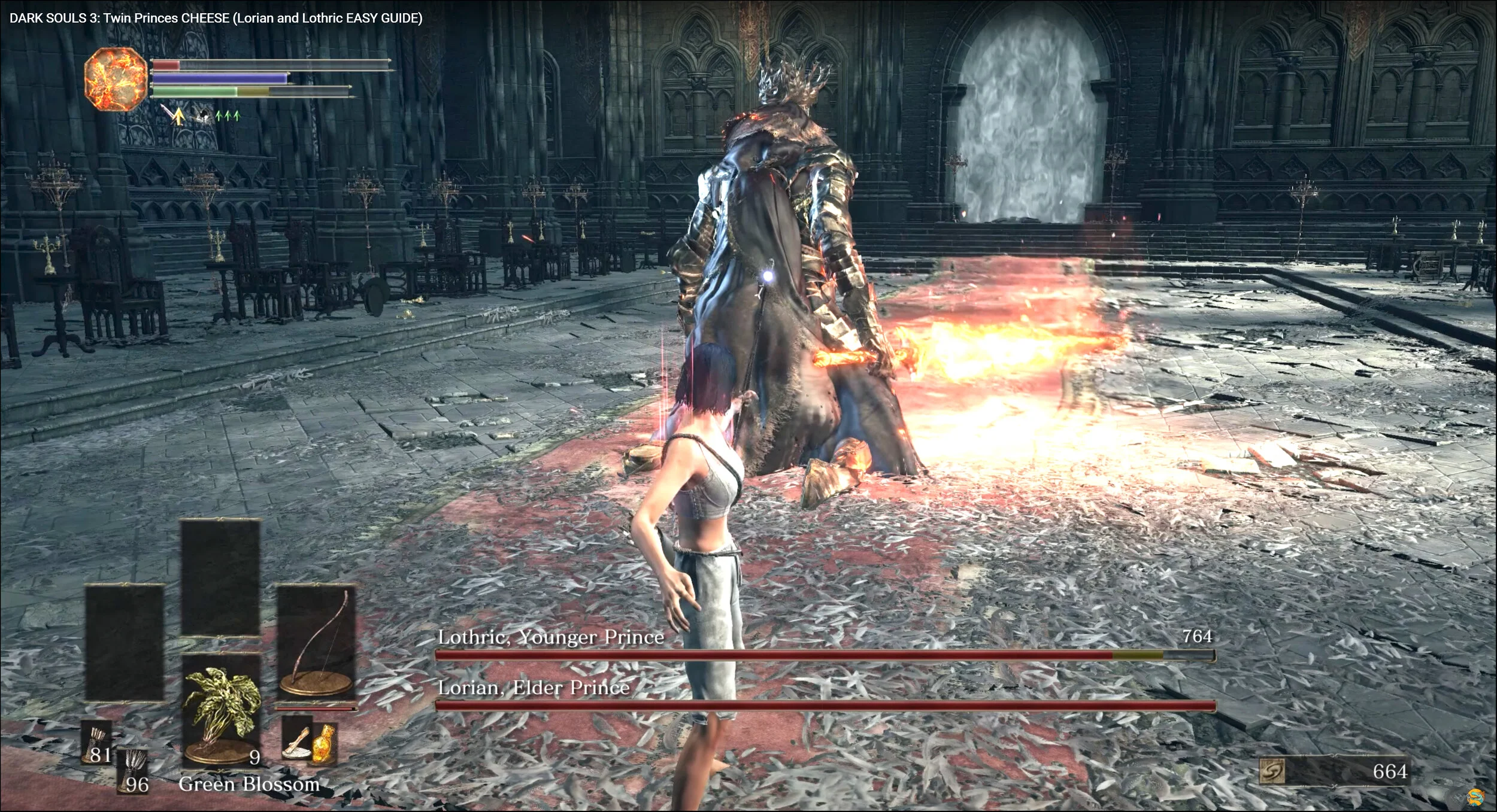 Lorian and Lothic (Twin Princes) Boss Cheese — GG Souls