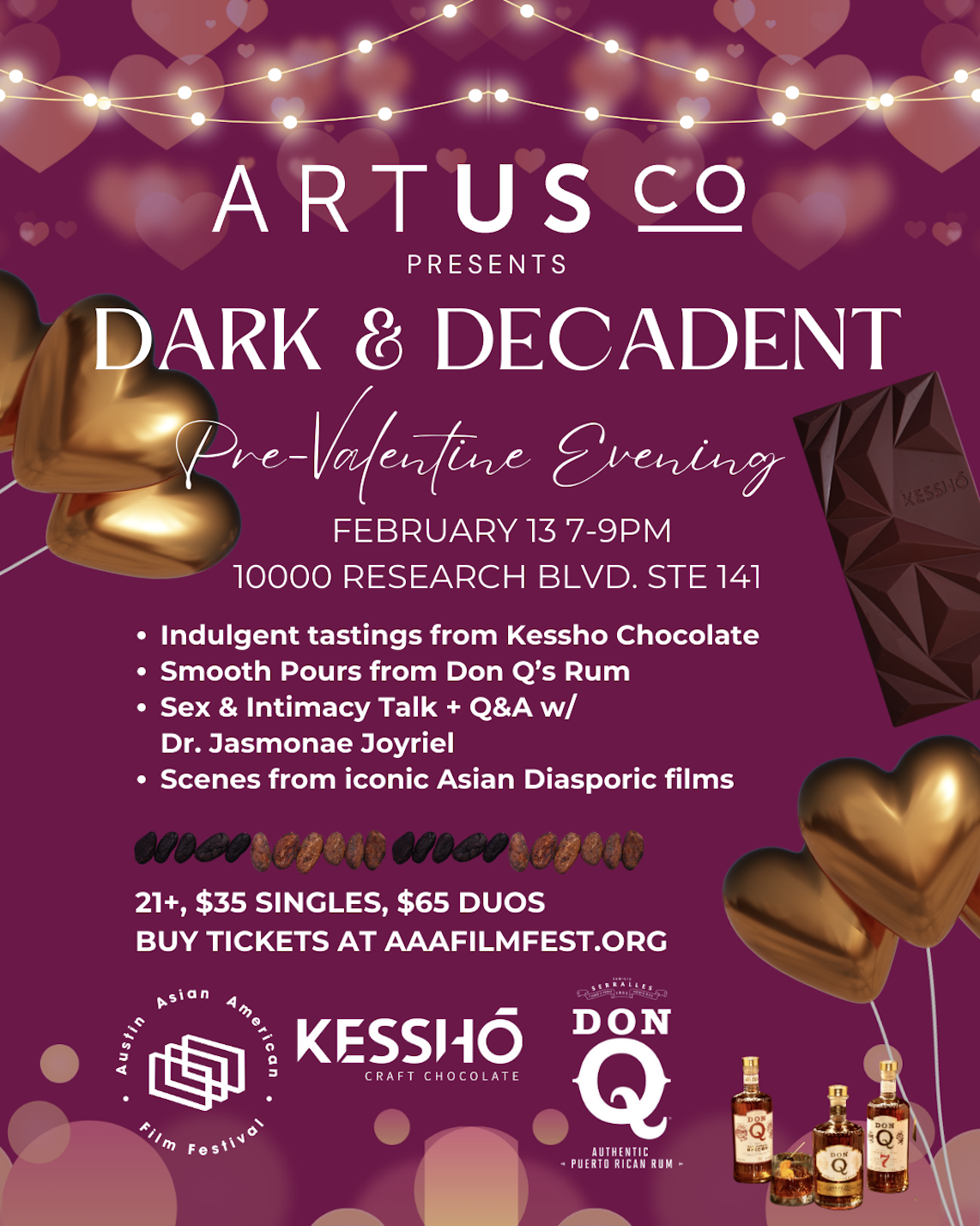 Dark &amp; Decadent - Pre-valentine evening