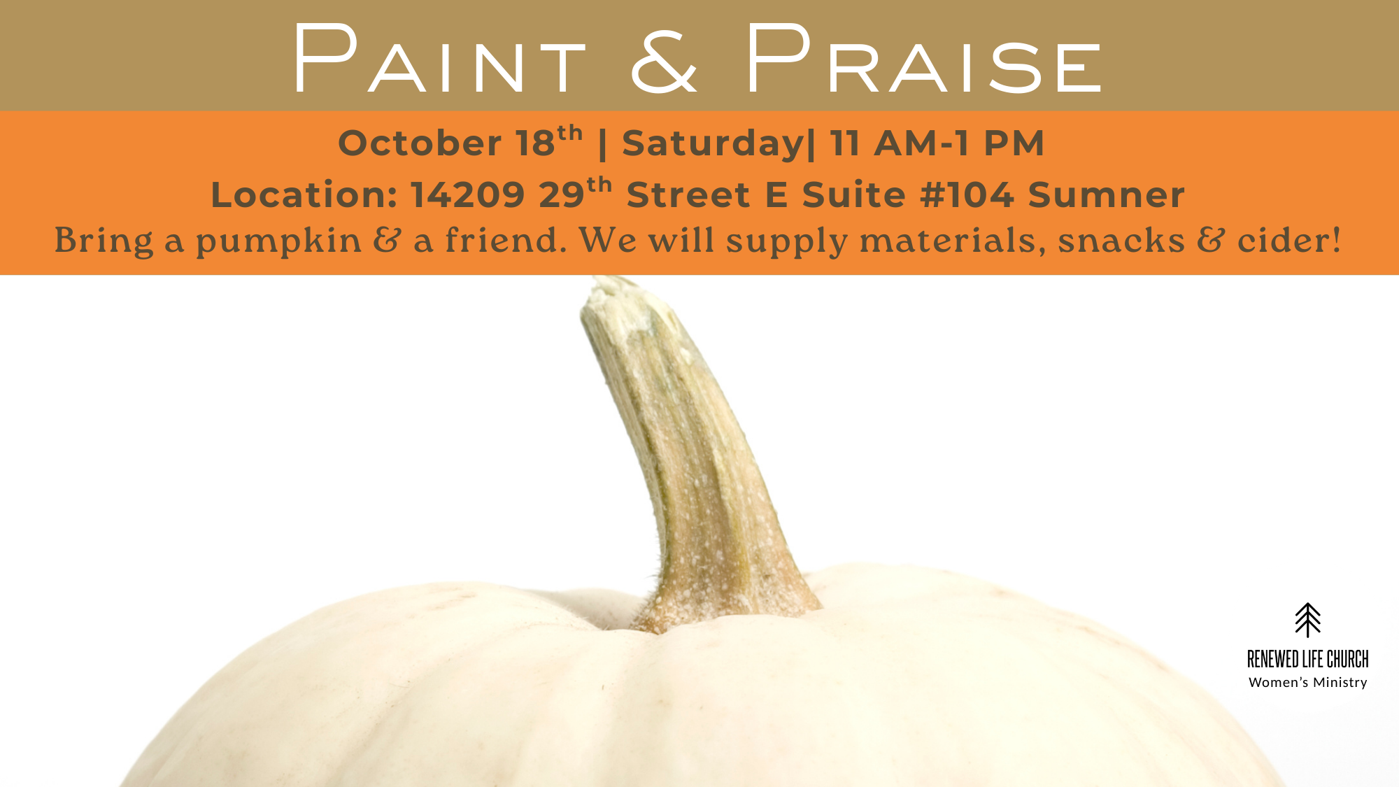 Ladies Pumpkin Painting & Praise