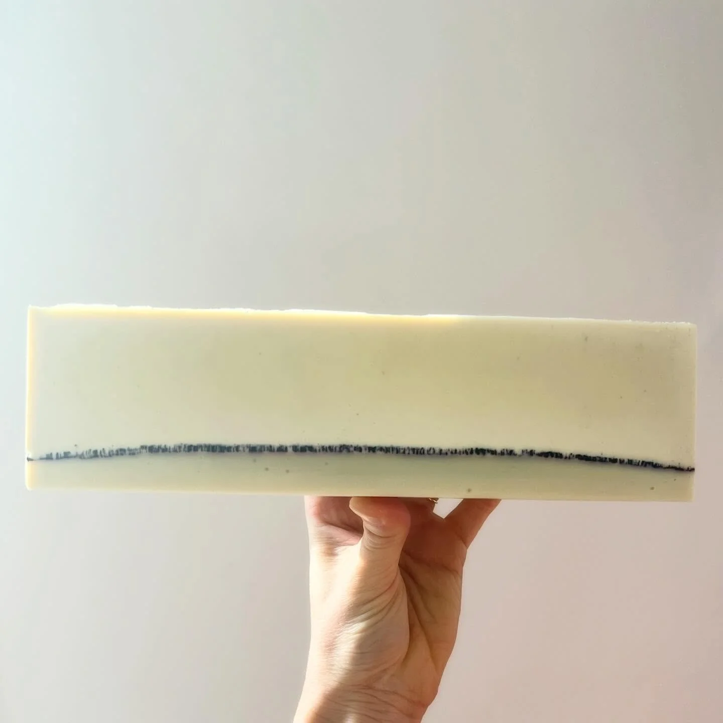 A little soap loaf before being cut 🫶🏽